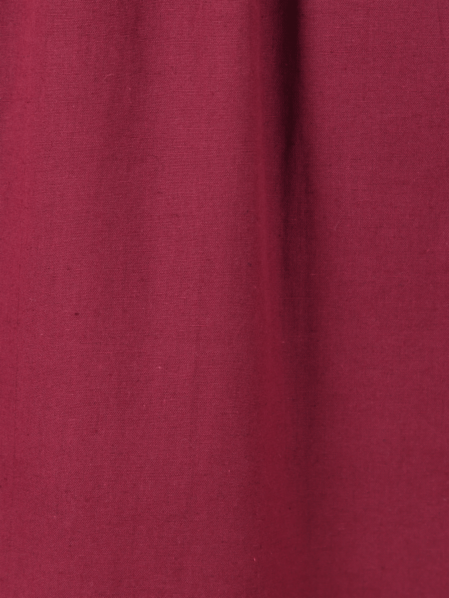 Linen Cotton Solid A-line Maroon Kurta