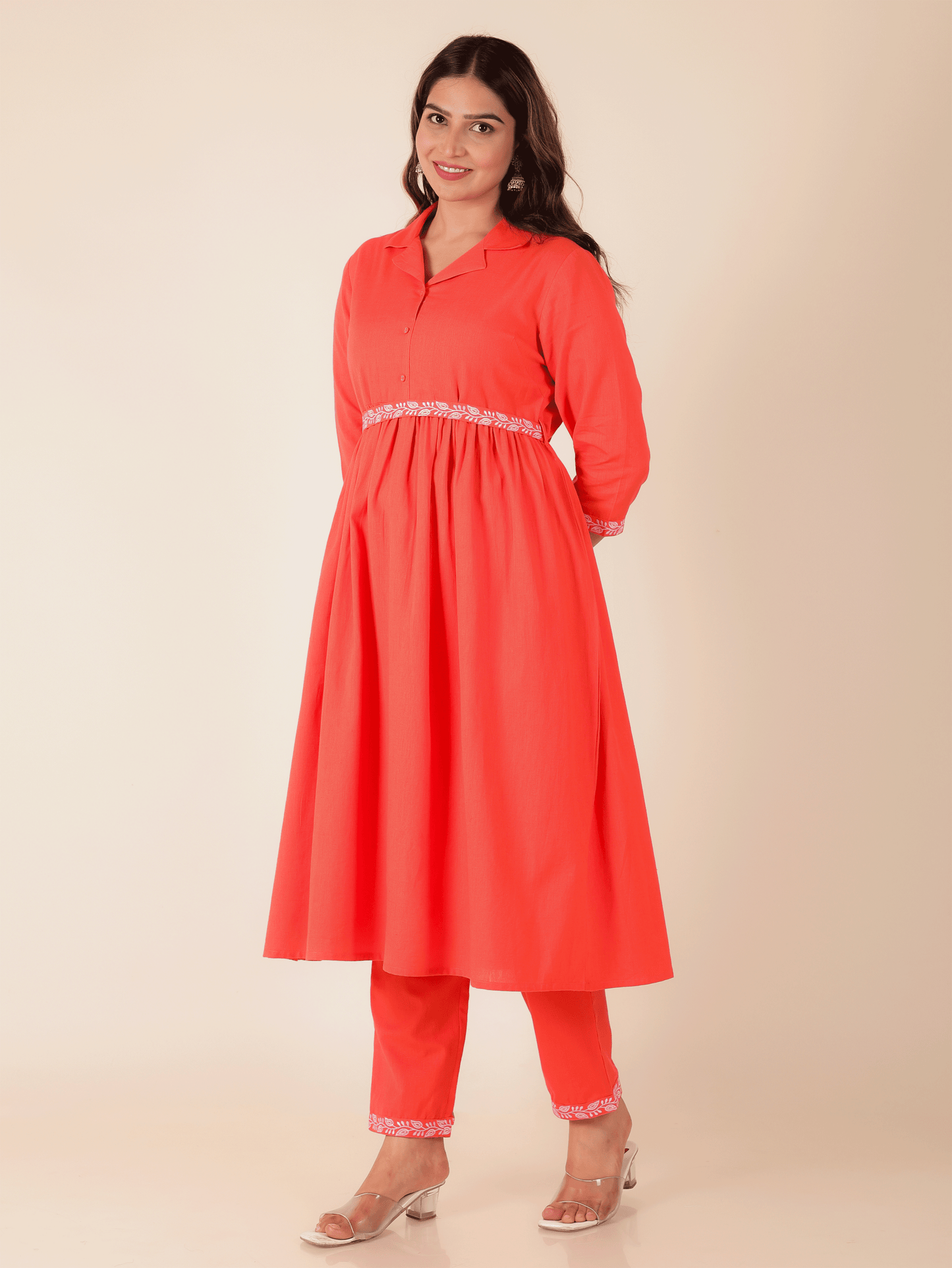 Linen Cotton Solid Kurta