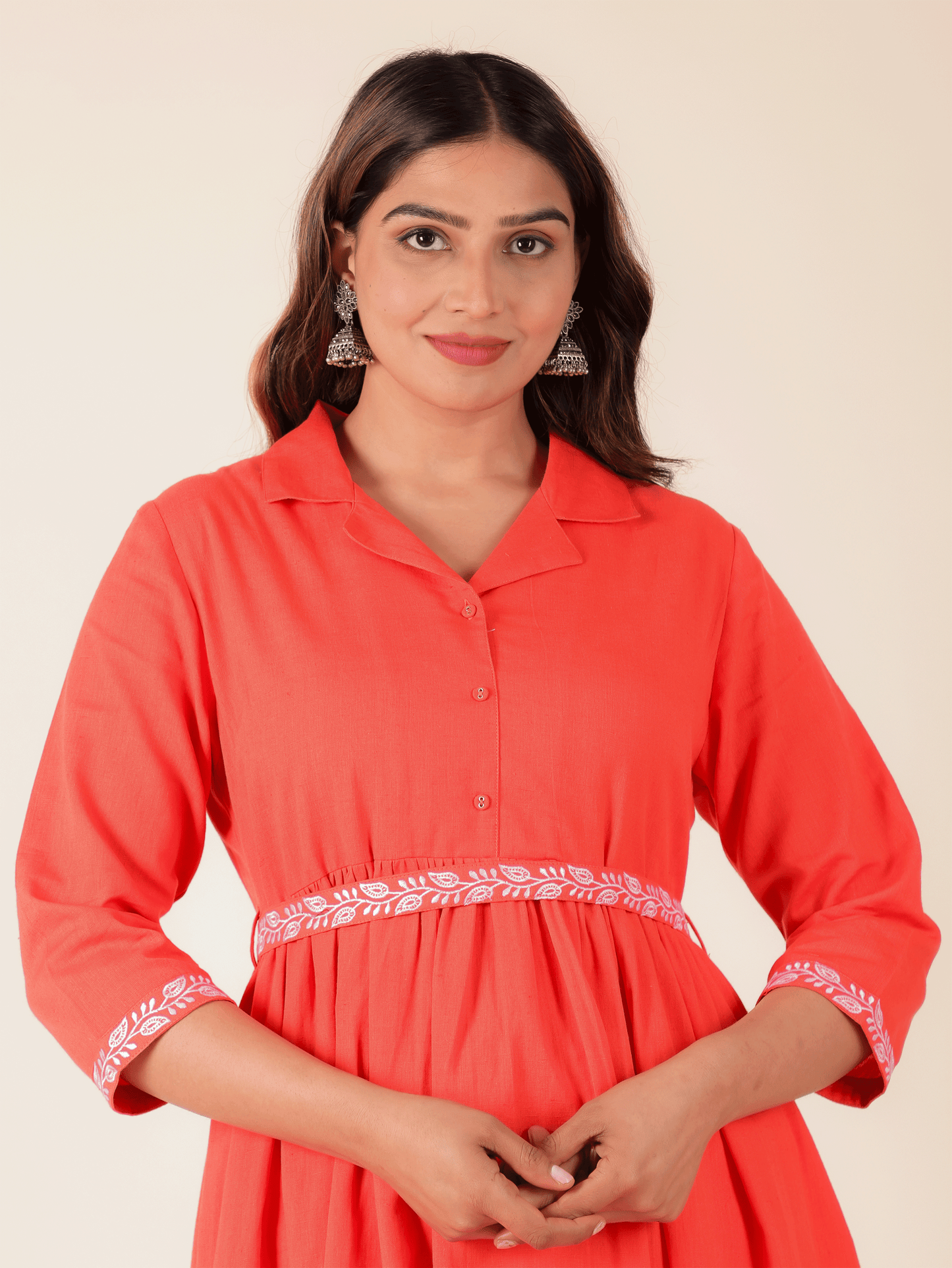 Linen Cotton Solid Kurta