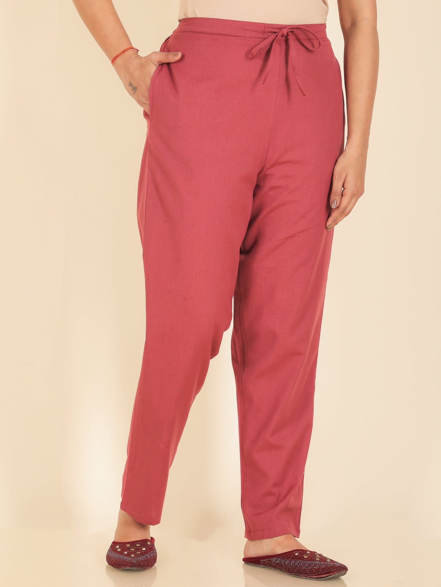 Linen Cotton Solid Pant