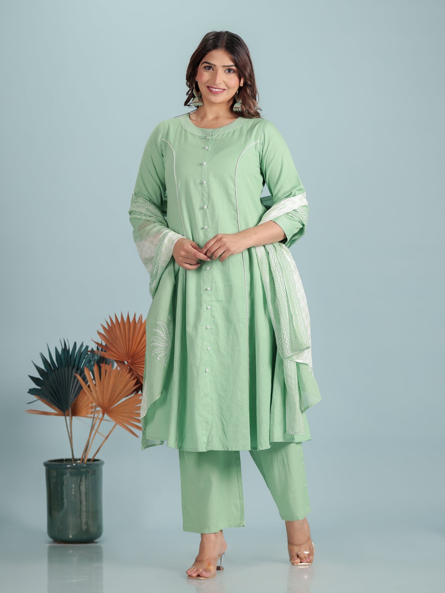 Linen Cotton Solid Kurta