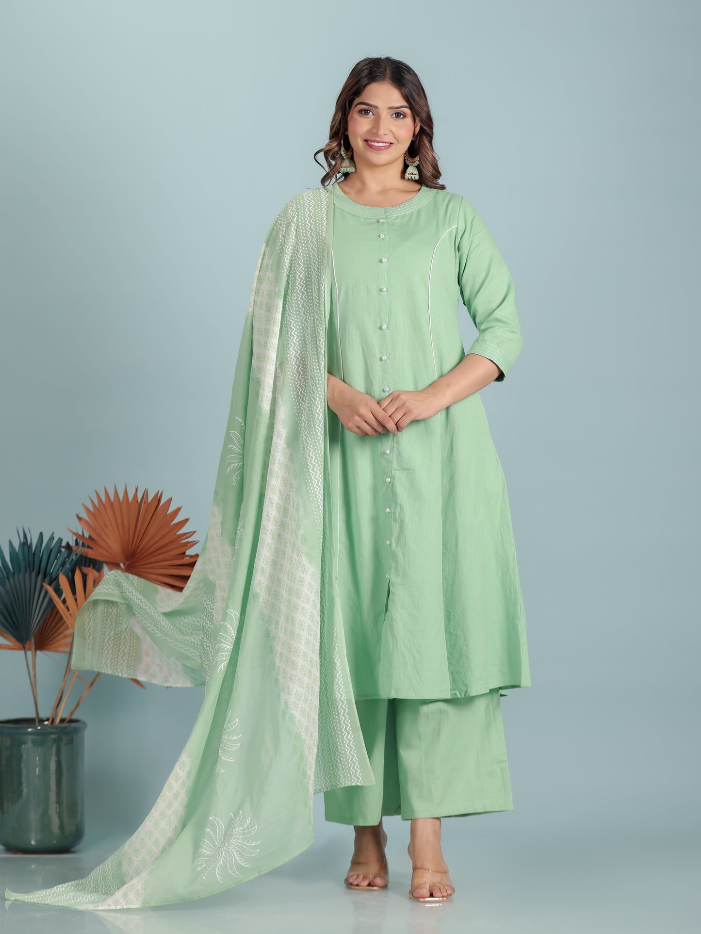 Linen Cotton Solid Kurta