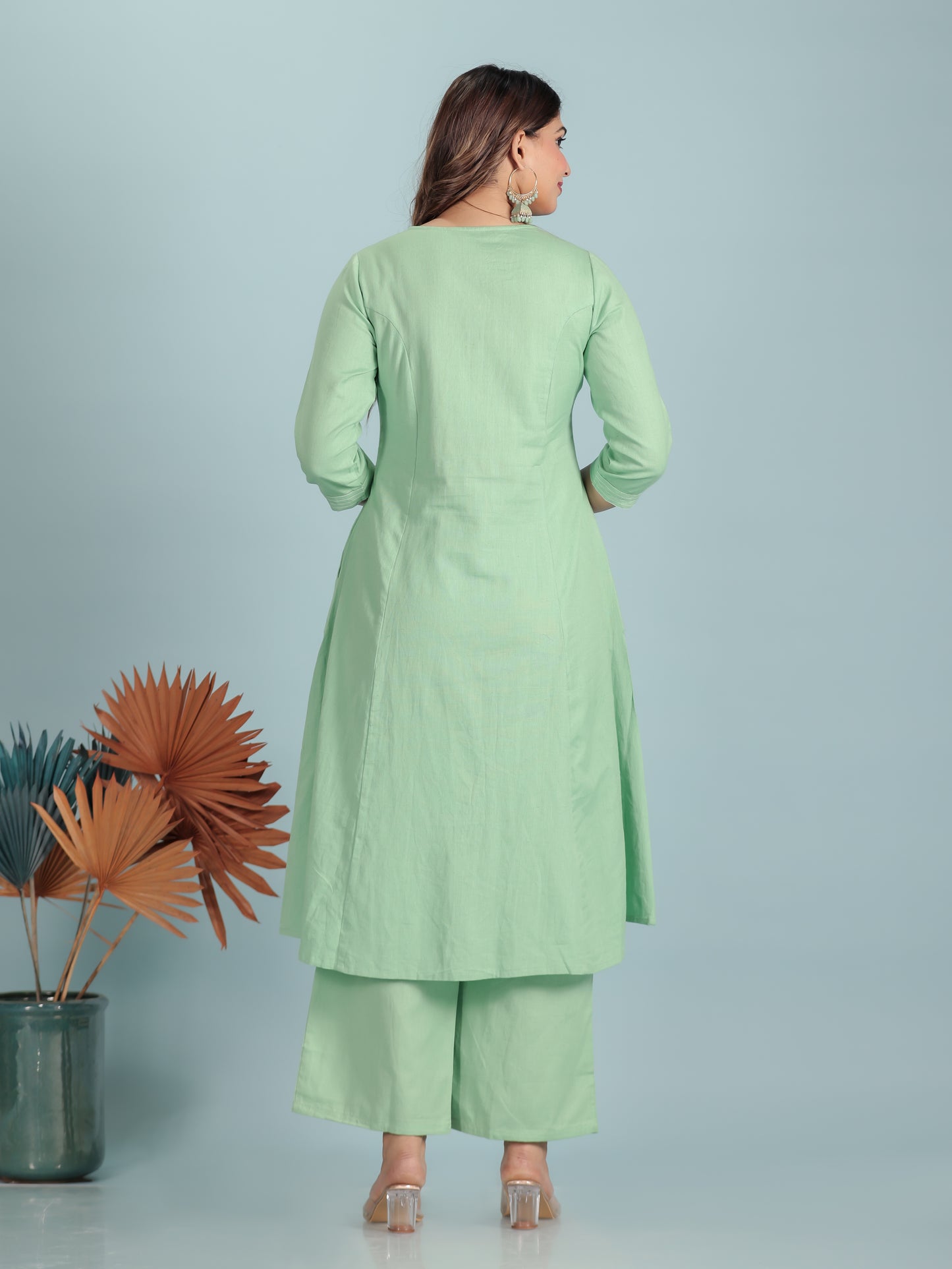 Linen Cotton Solid Kurta