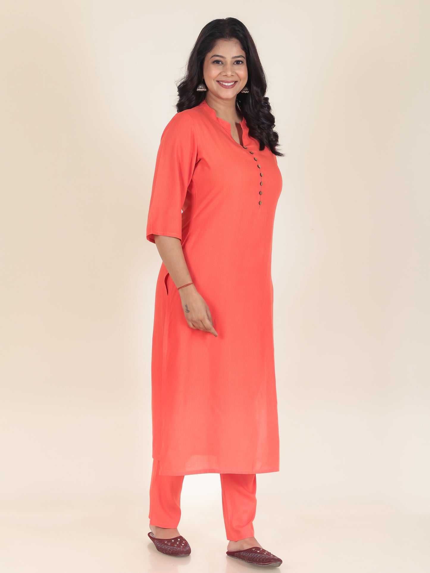 Rayon Solid Kurta