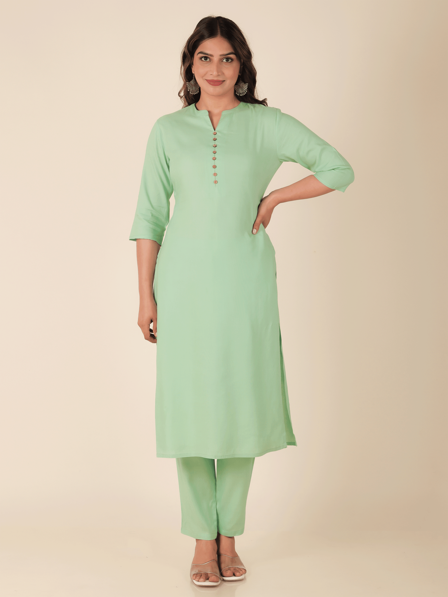 Rayon Solid Kurta