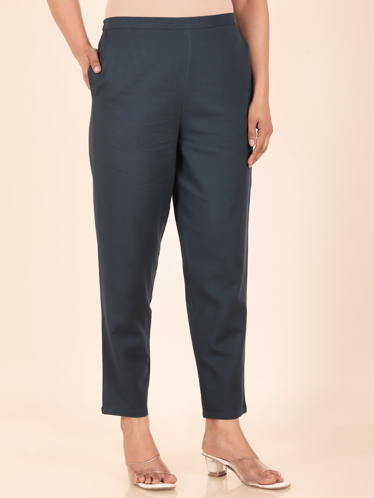 Linen Cotton Solid Pant