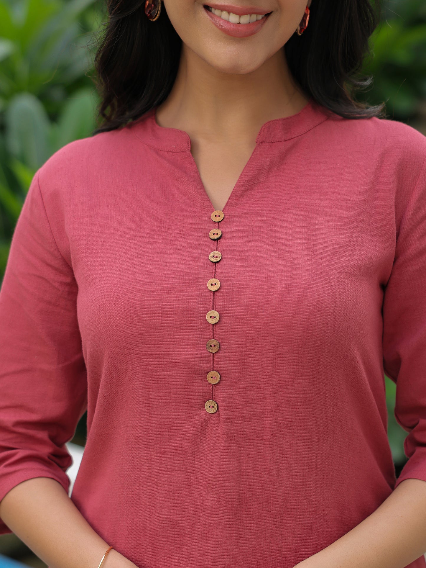 Linen Cotton Solid Kurta