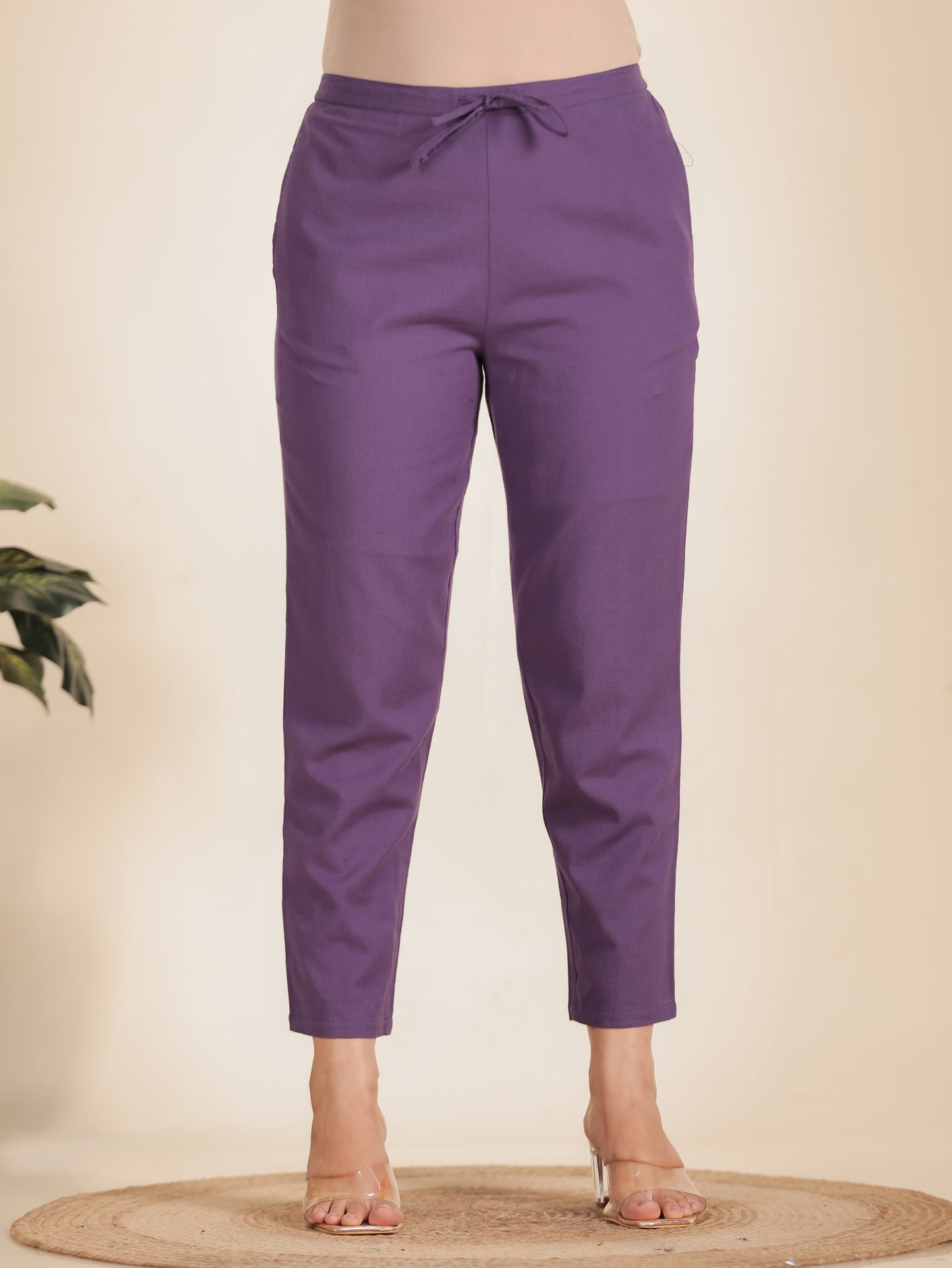 Linen Cotton Solid Pant