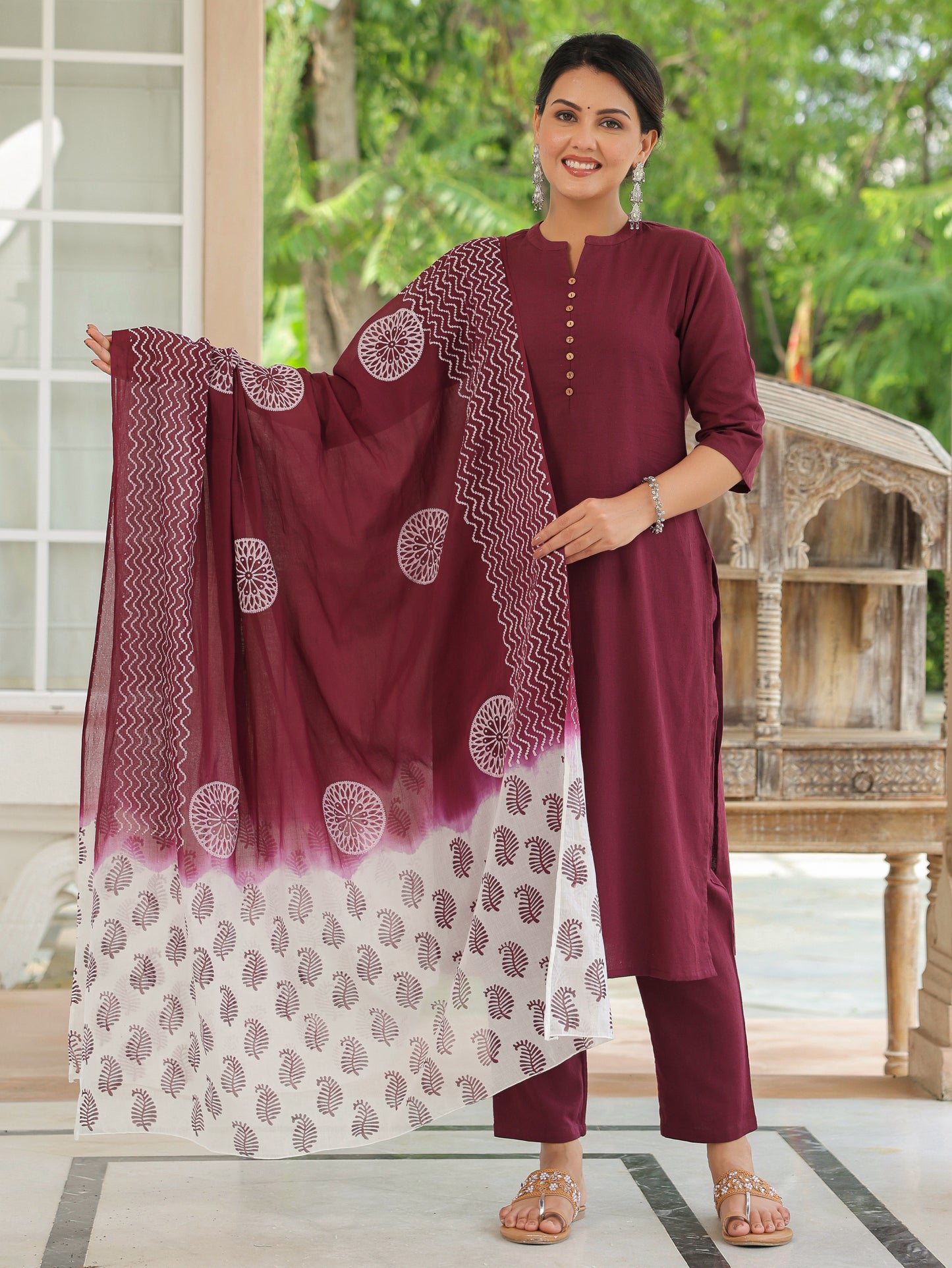 Linen Cotton Solid Kurta