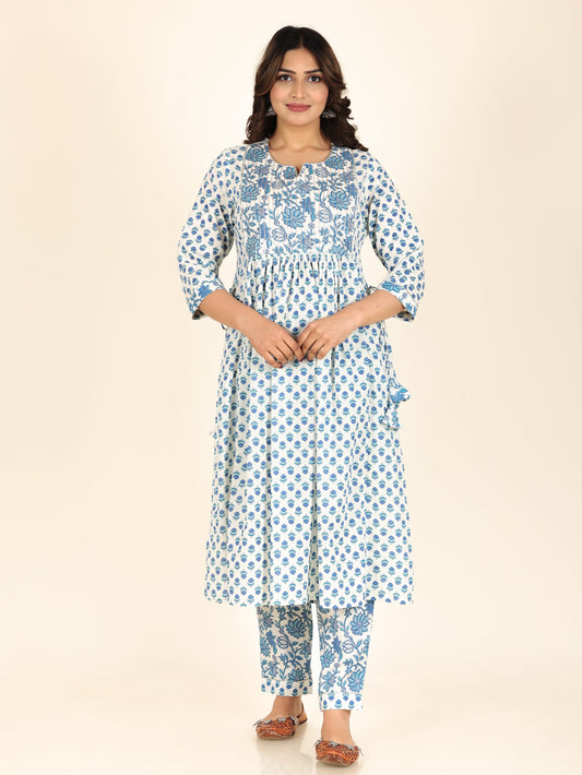 Soft Cotton Block Kurta