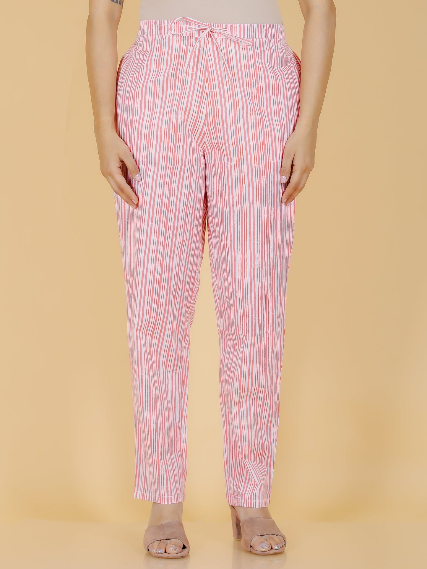 Soft Cotton Striped Pant