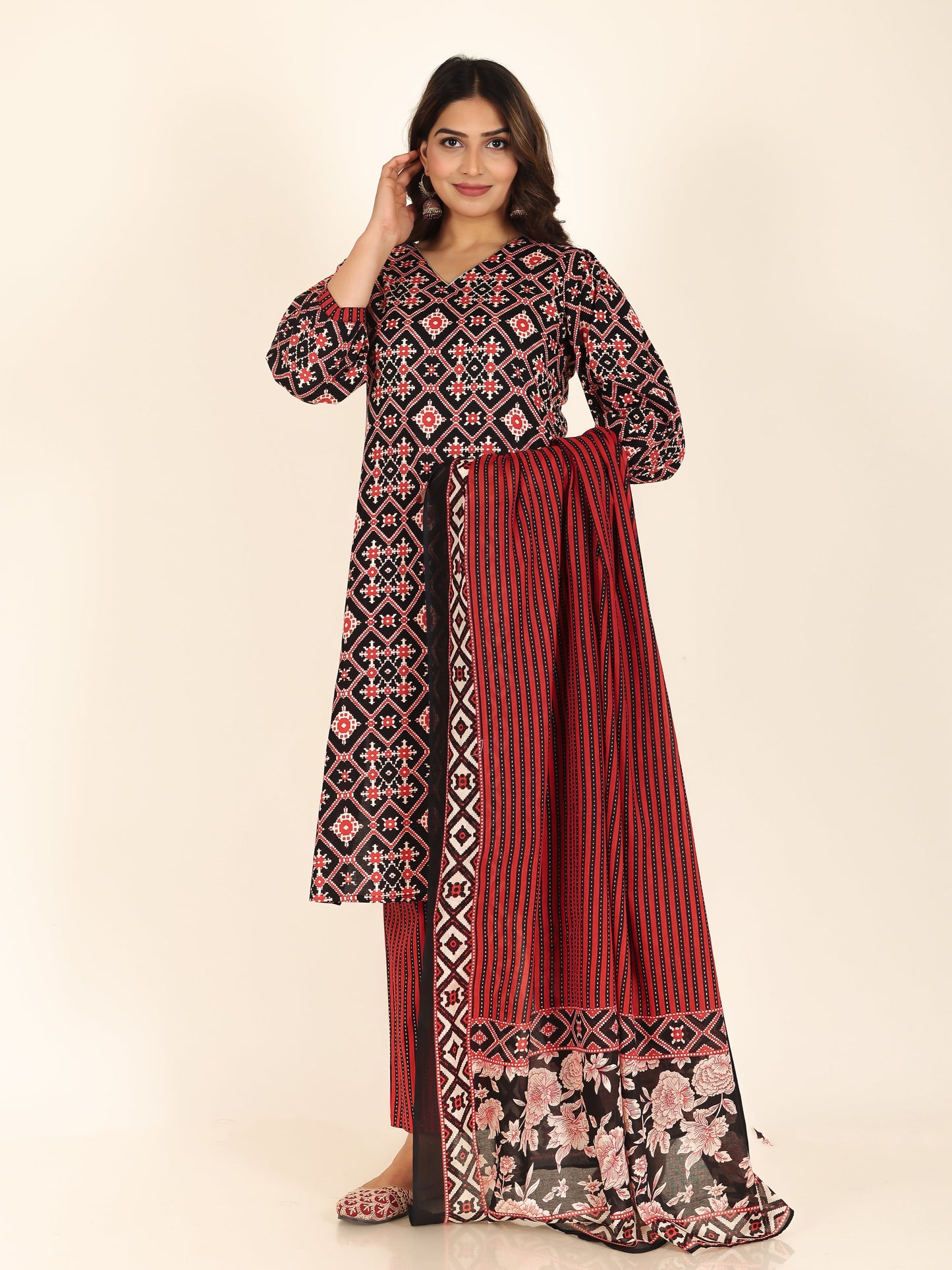 Soft Cotton Ikat Kurta