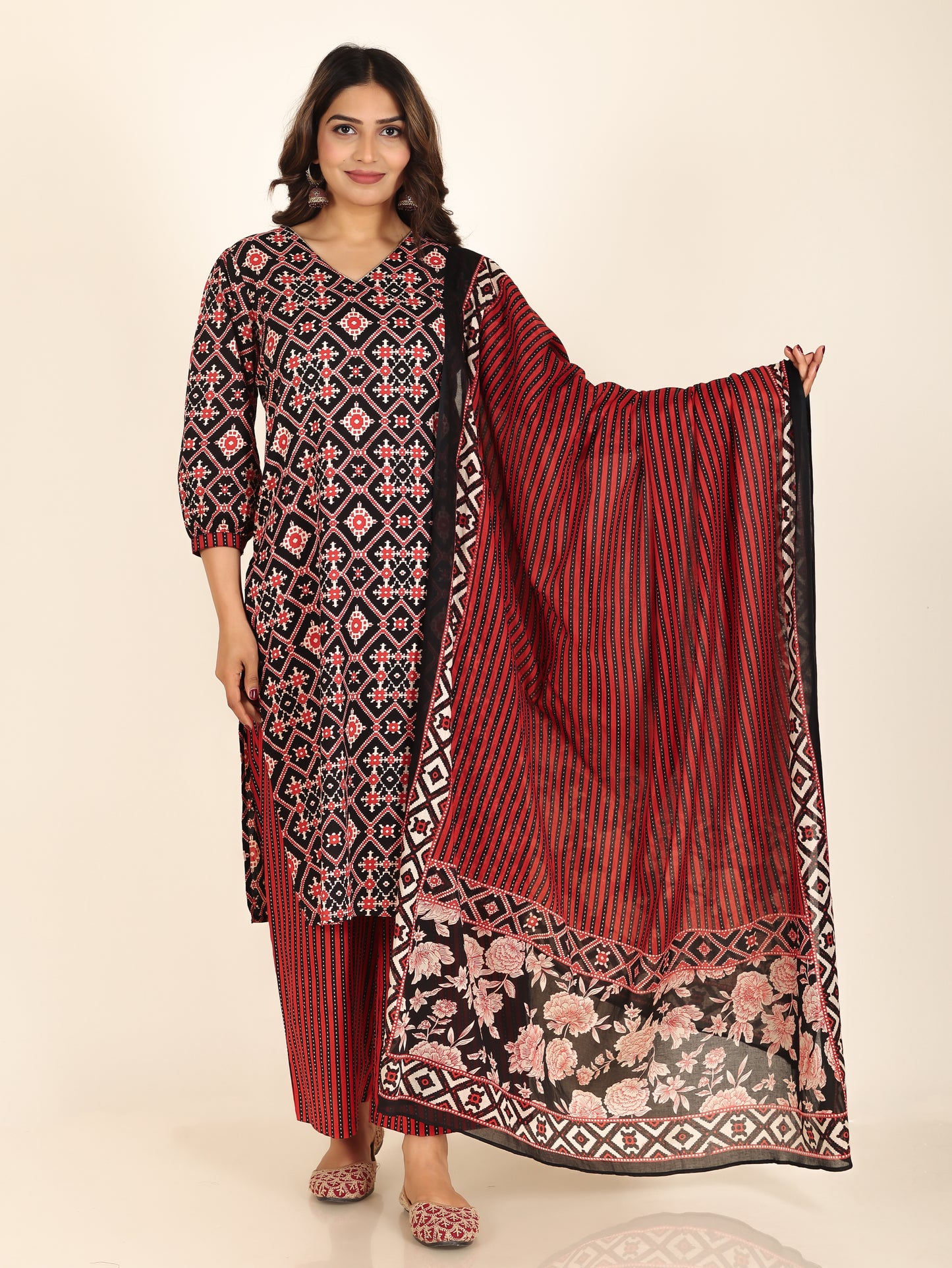 Soft Cotton Ikat Kurta