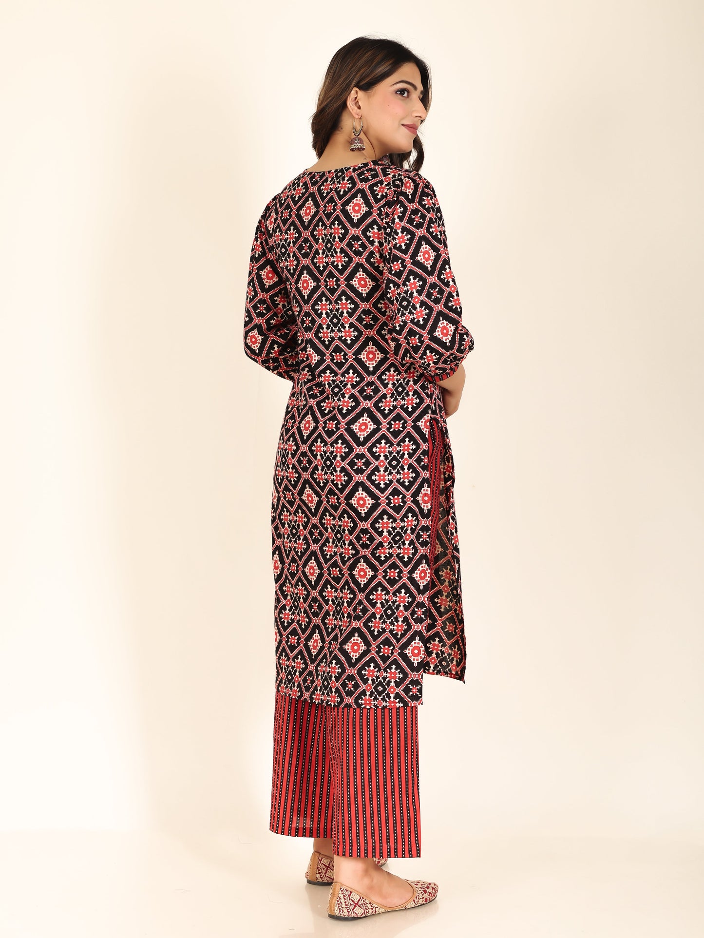 Soft Cotton Ikat Kurta