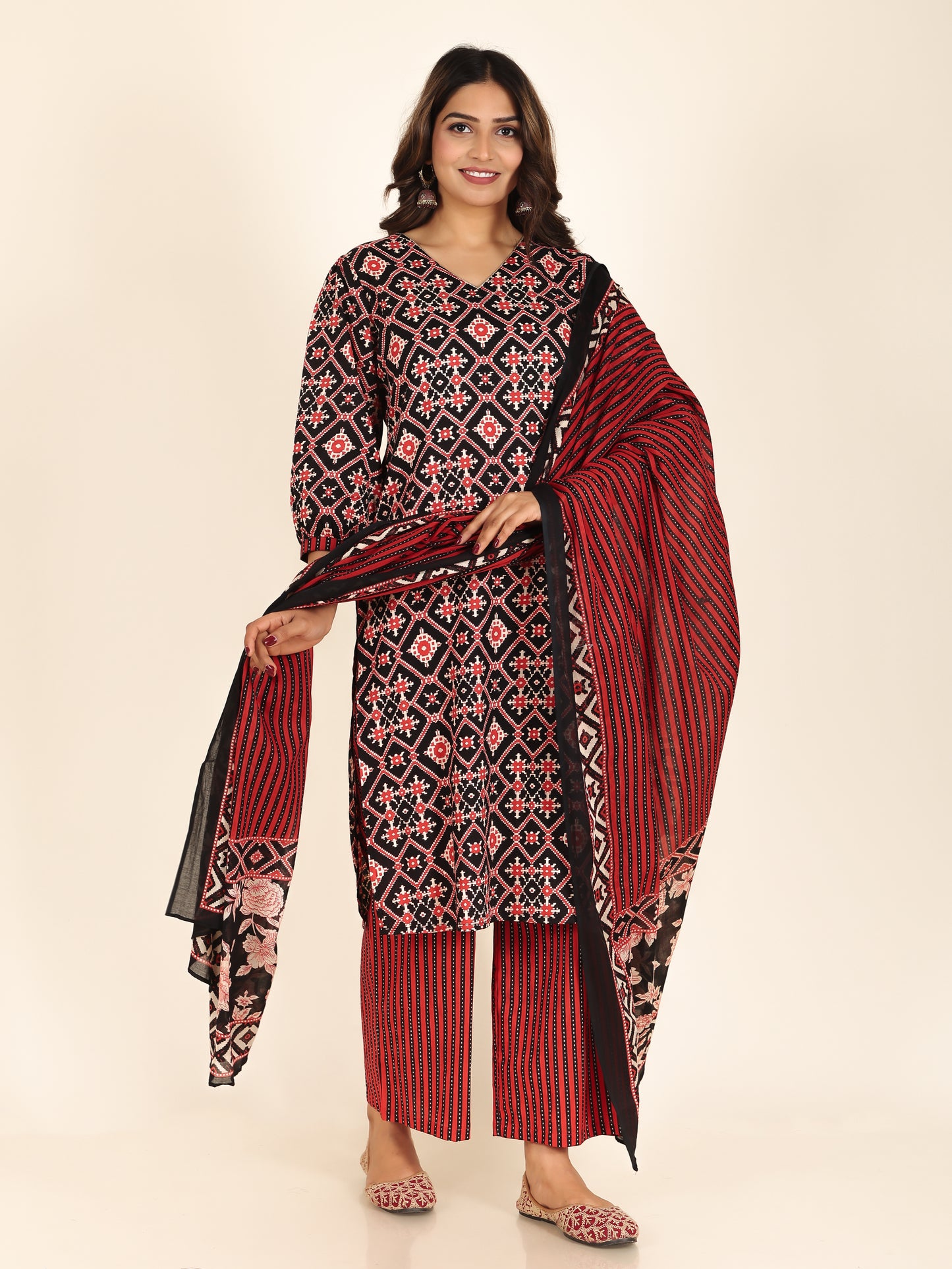 Soft Cotton Ikat Kurta