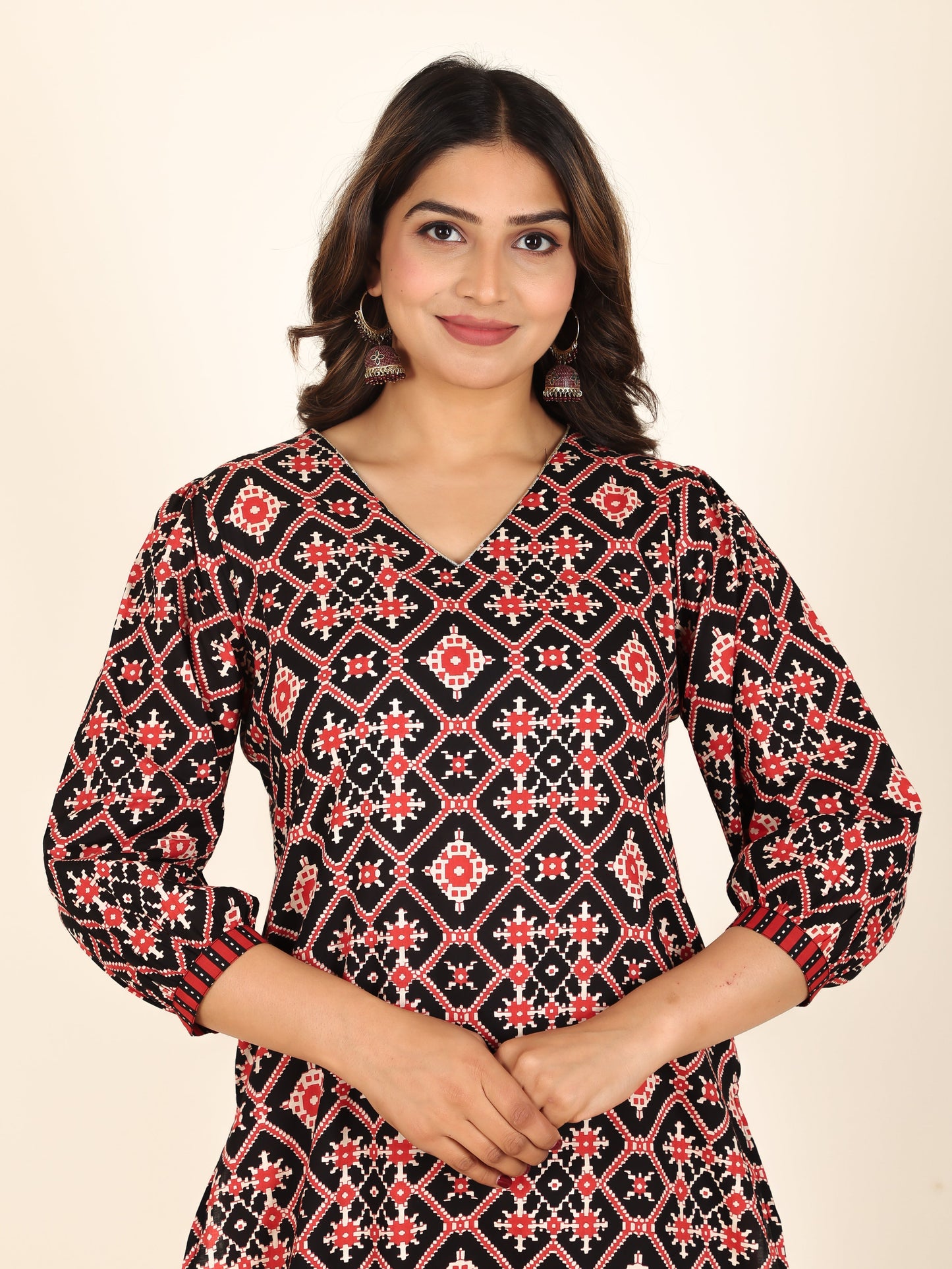 Soft Cotton Ikat Kurta