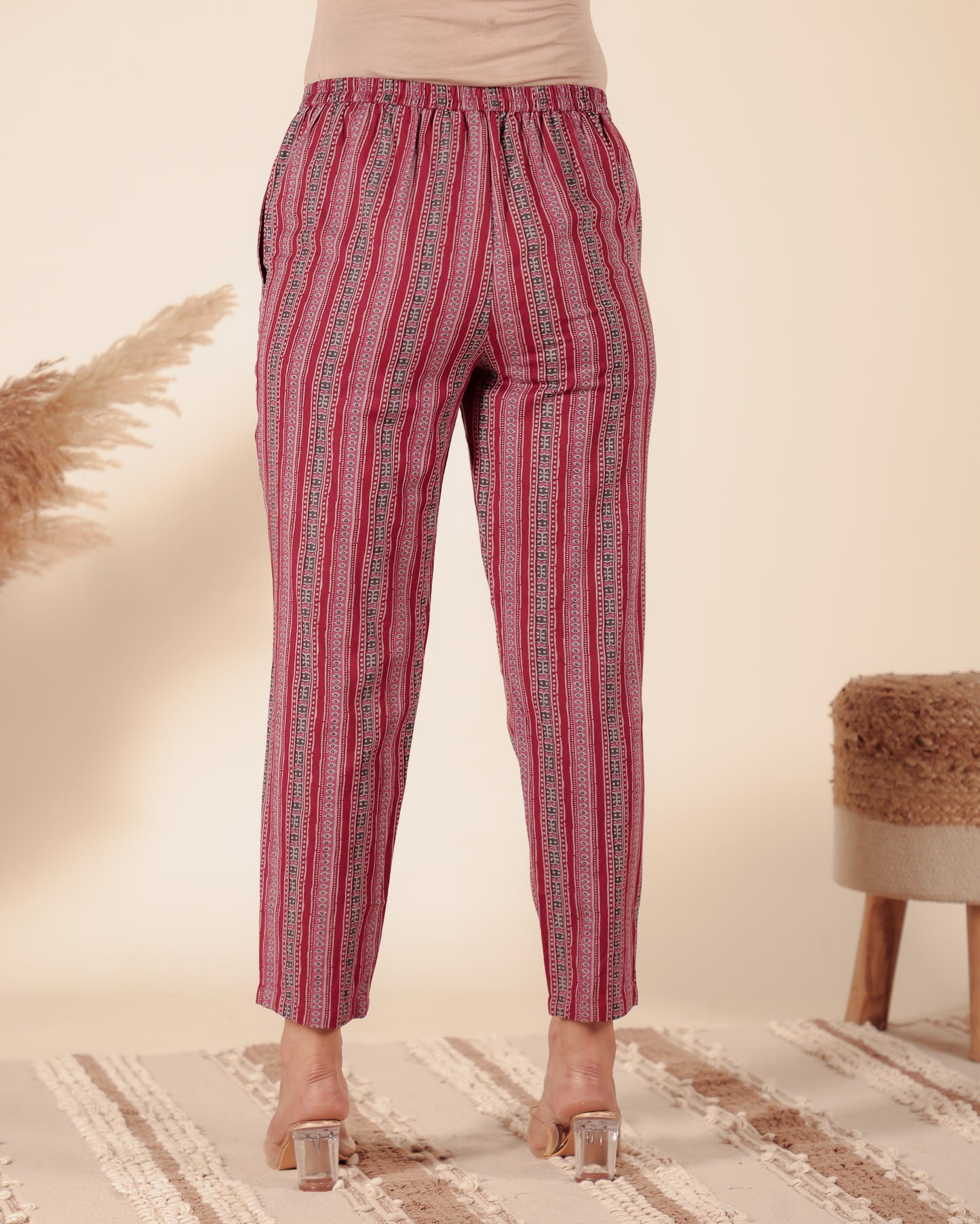 Linen Cotton Floral Pant