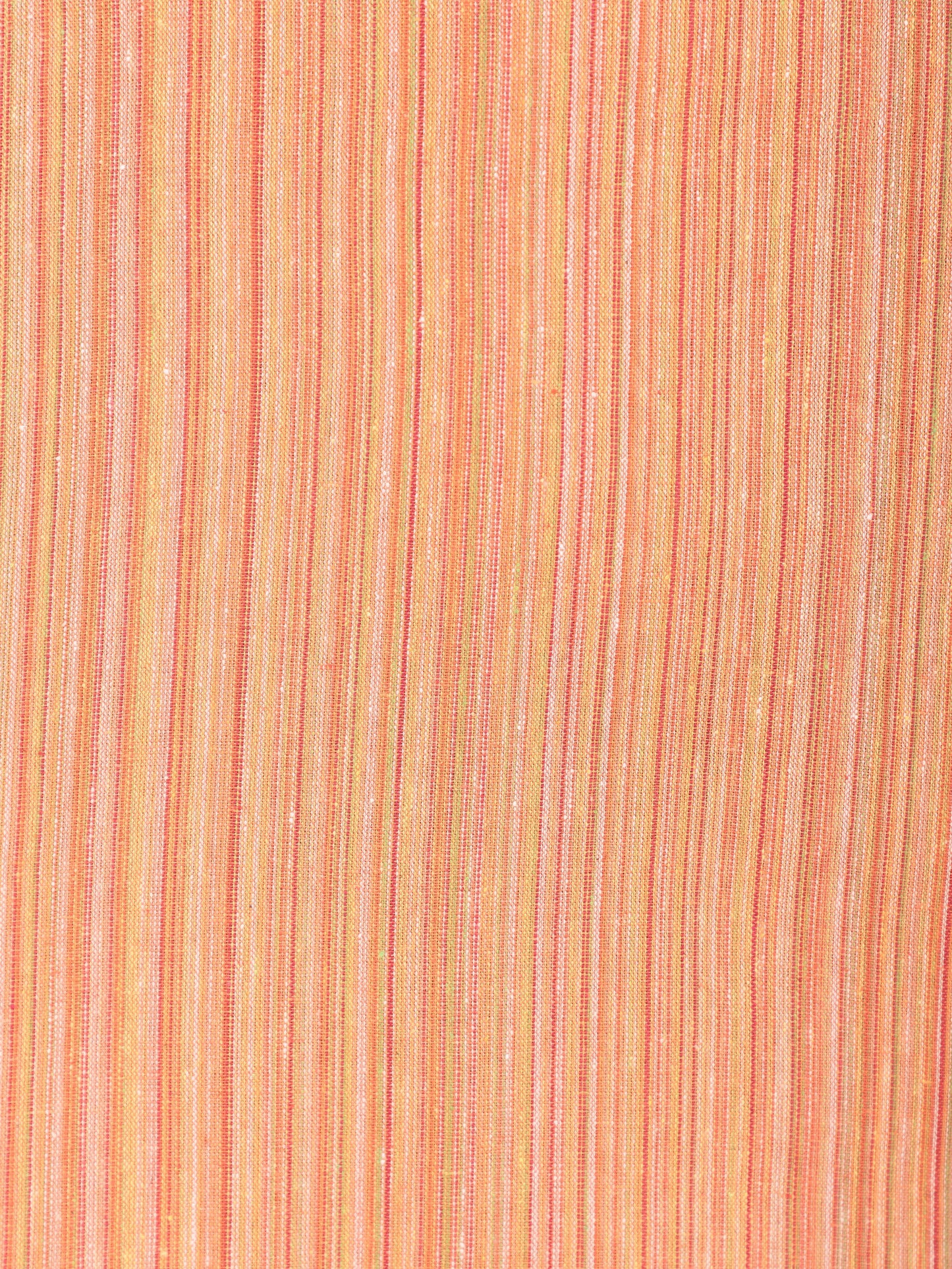 Blend Cotton Woven Design A-line Orange Kurta