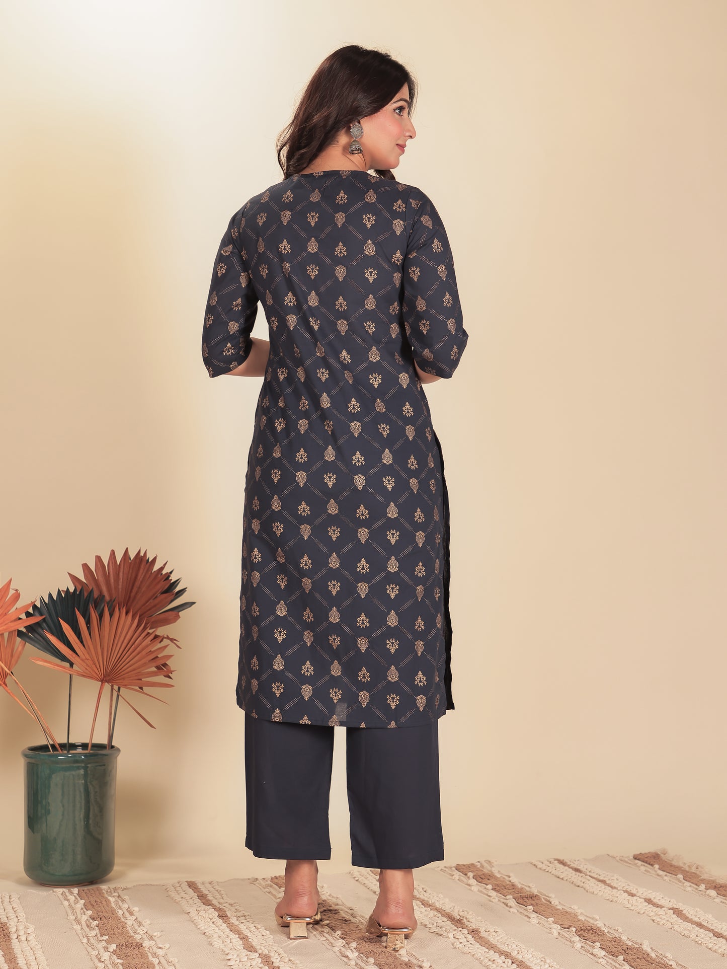 Soft Cotton Floral Kurta