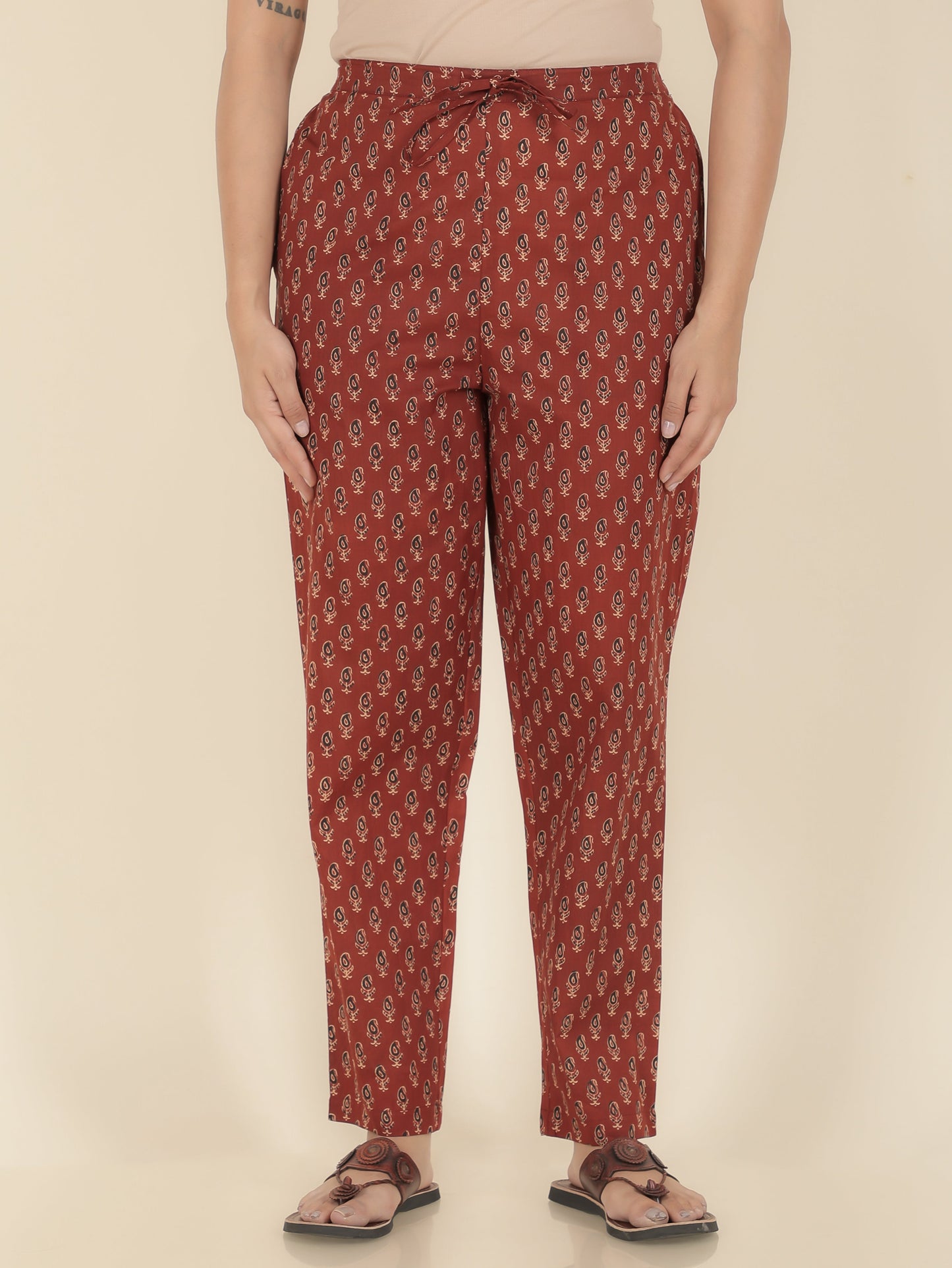 Soft Cotton Ajrakh Pant