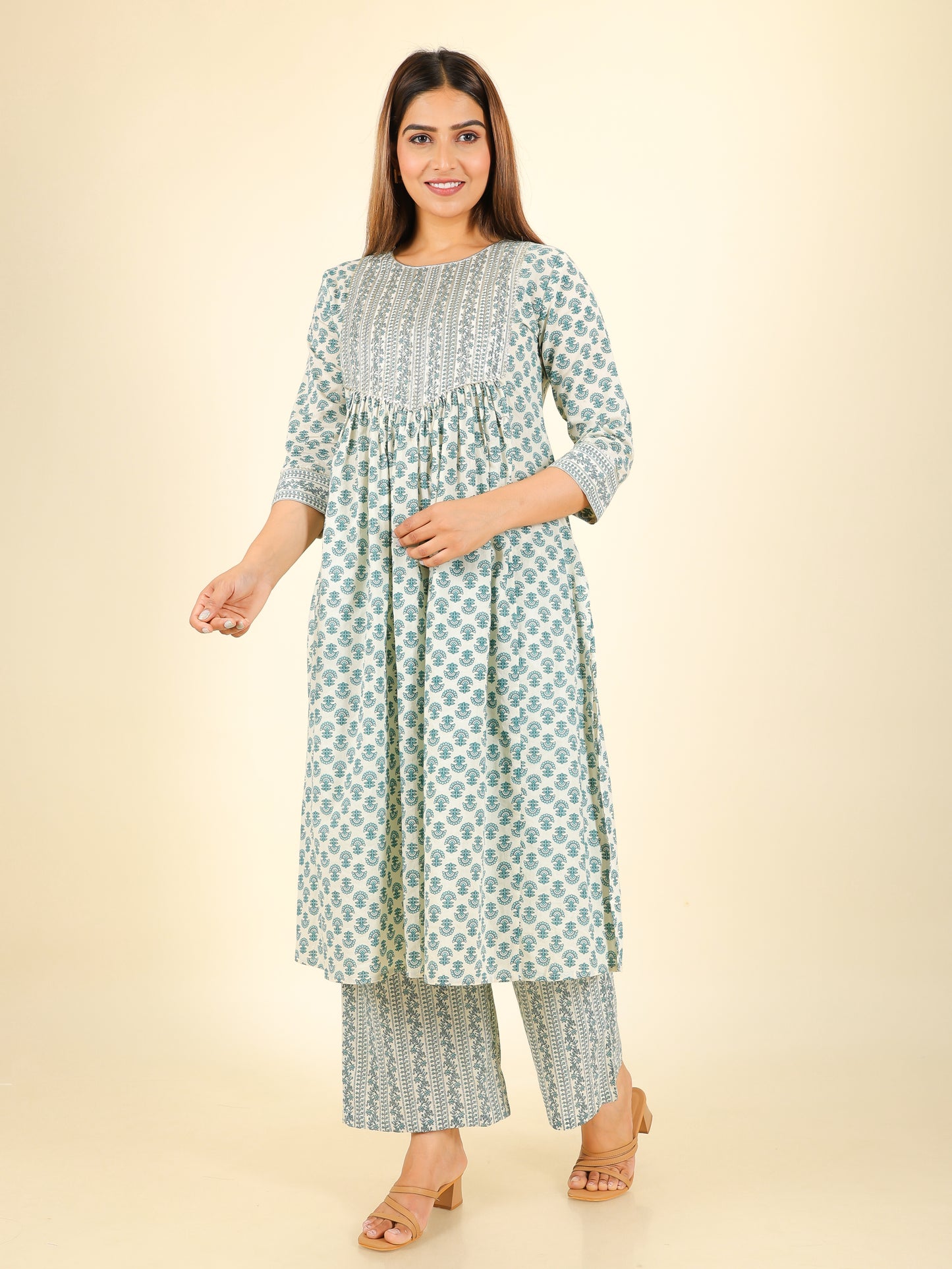 Soft Cotton Block Kurta