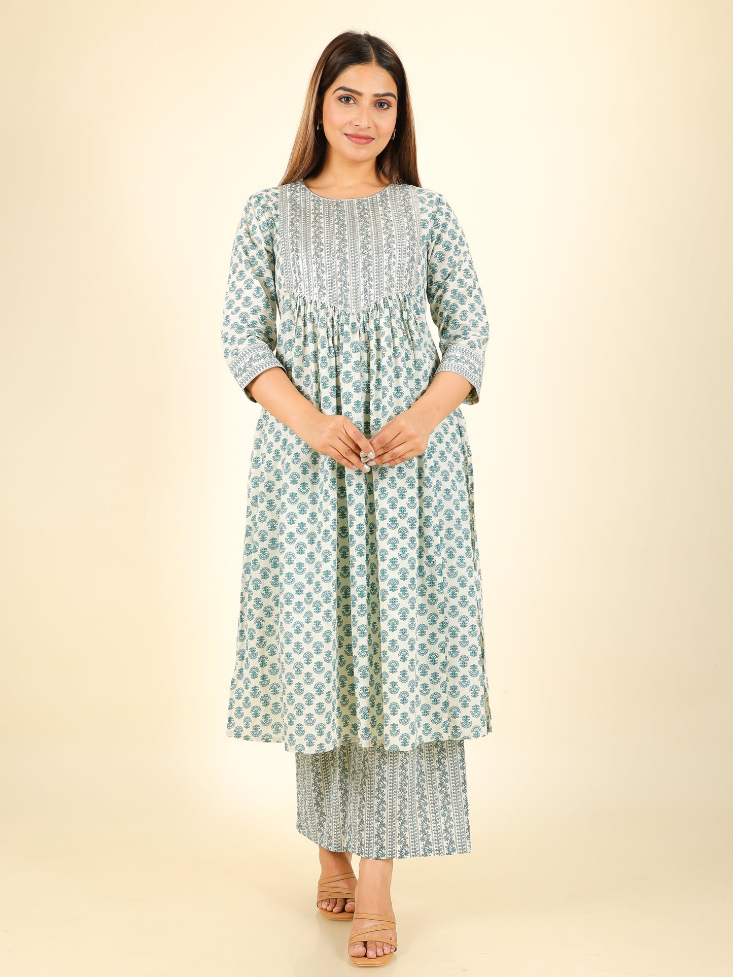 Soft Cotton Block Kurta