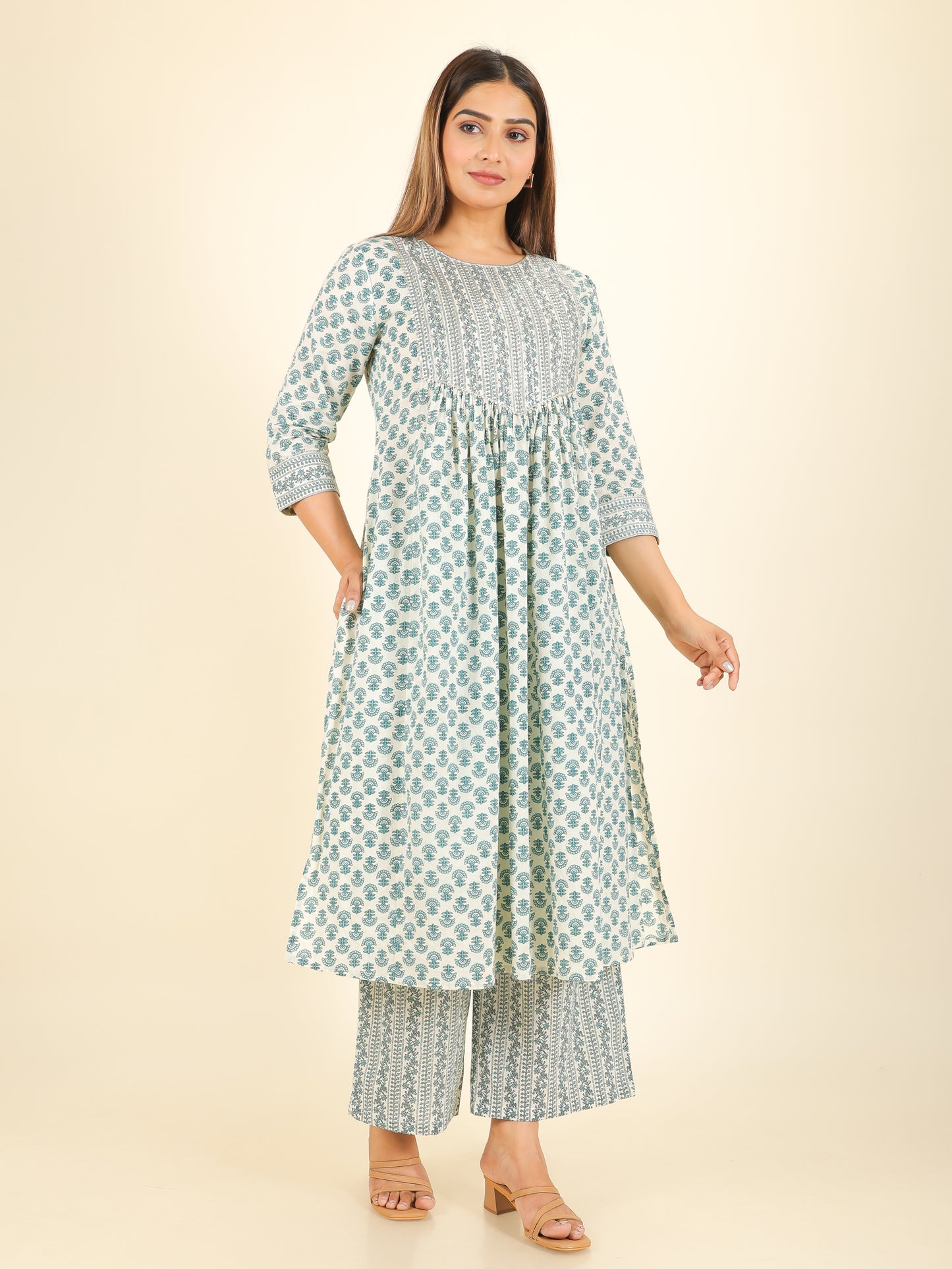 Soft Cotton Block Kurta