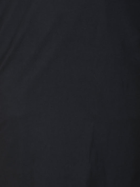 Soft Cotton Solid Straight Black Kurta
