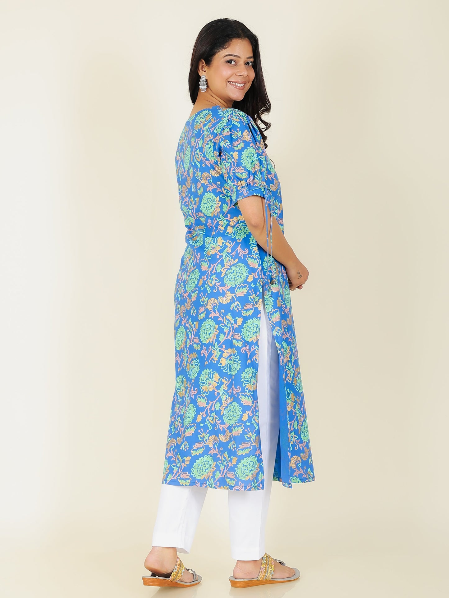 Rayon Floral Kurta