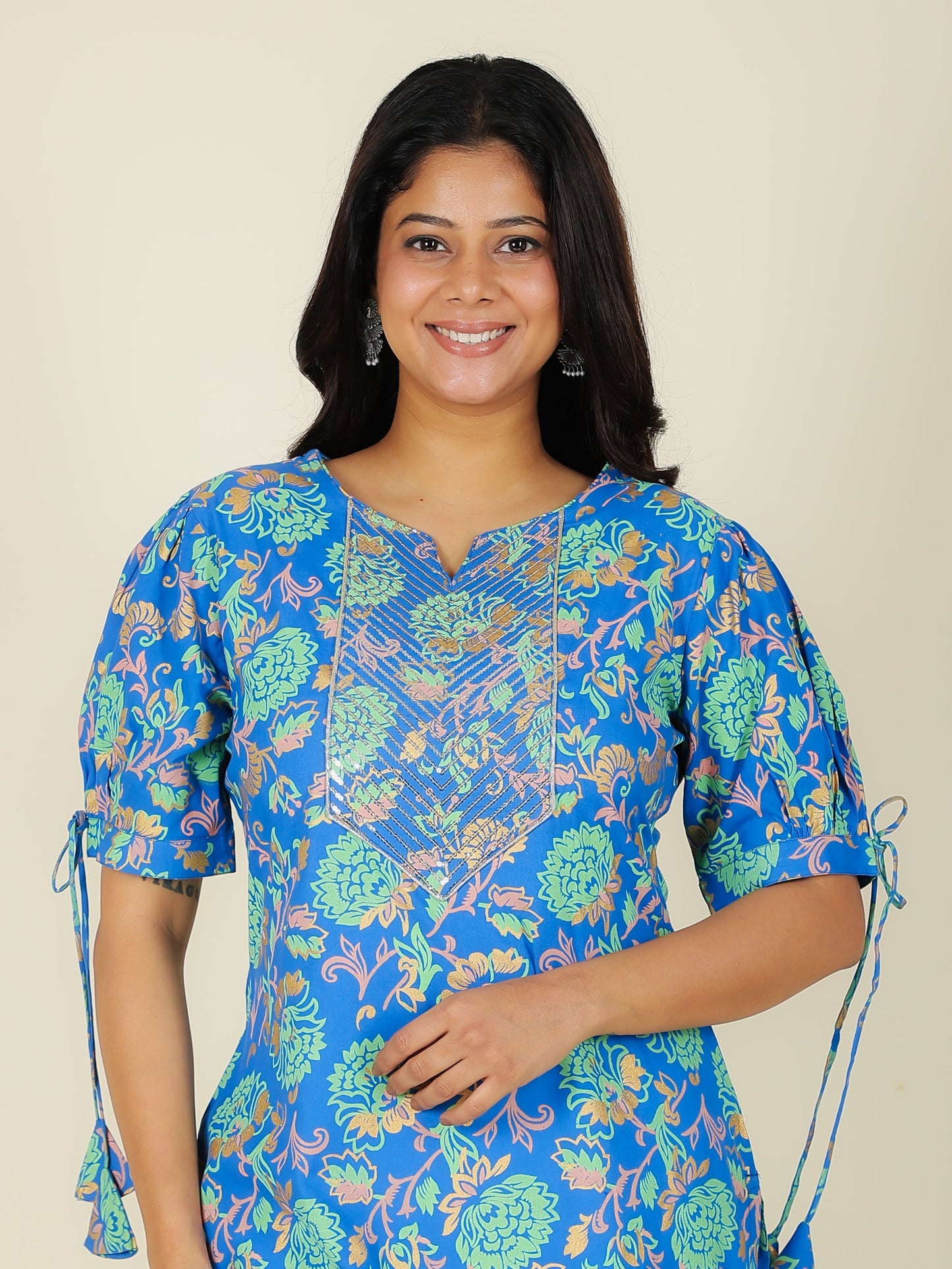 Rayon Floral Kurta