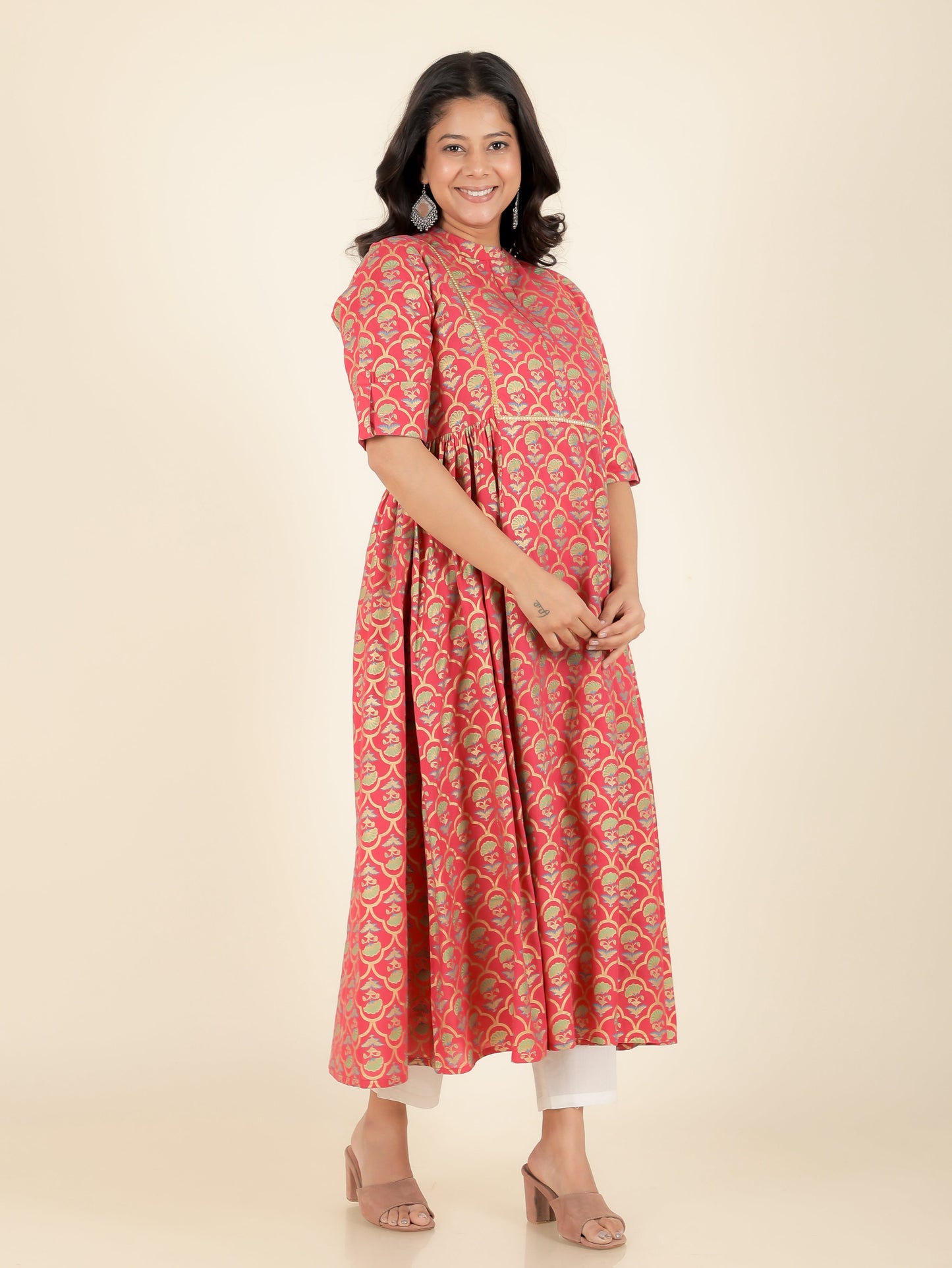 Rayon Floral Kurta