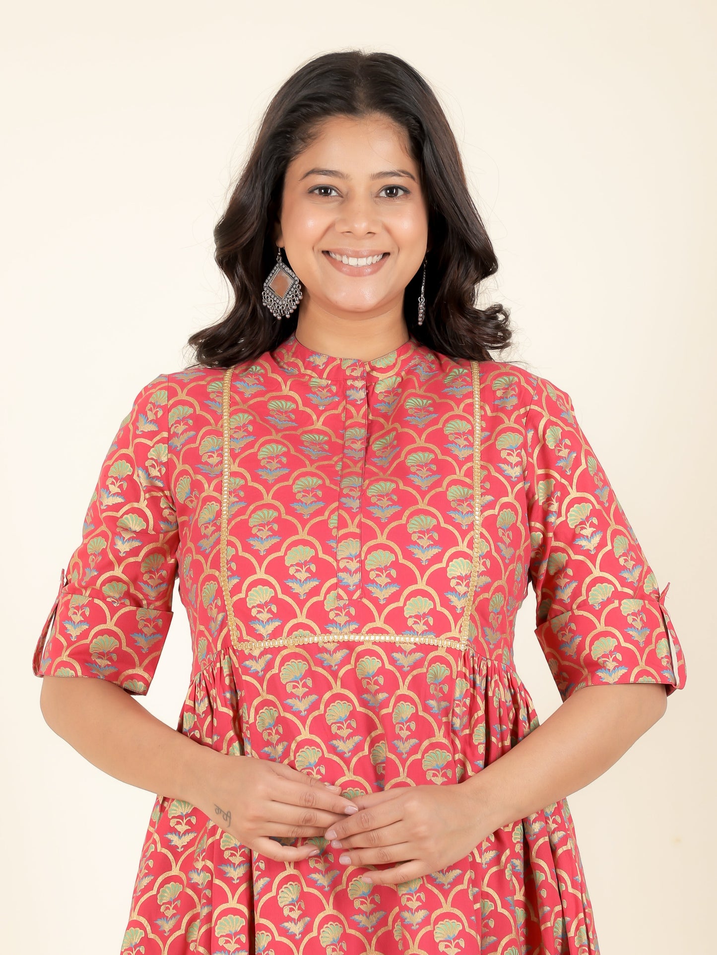 Rayon Floral Kurta