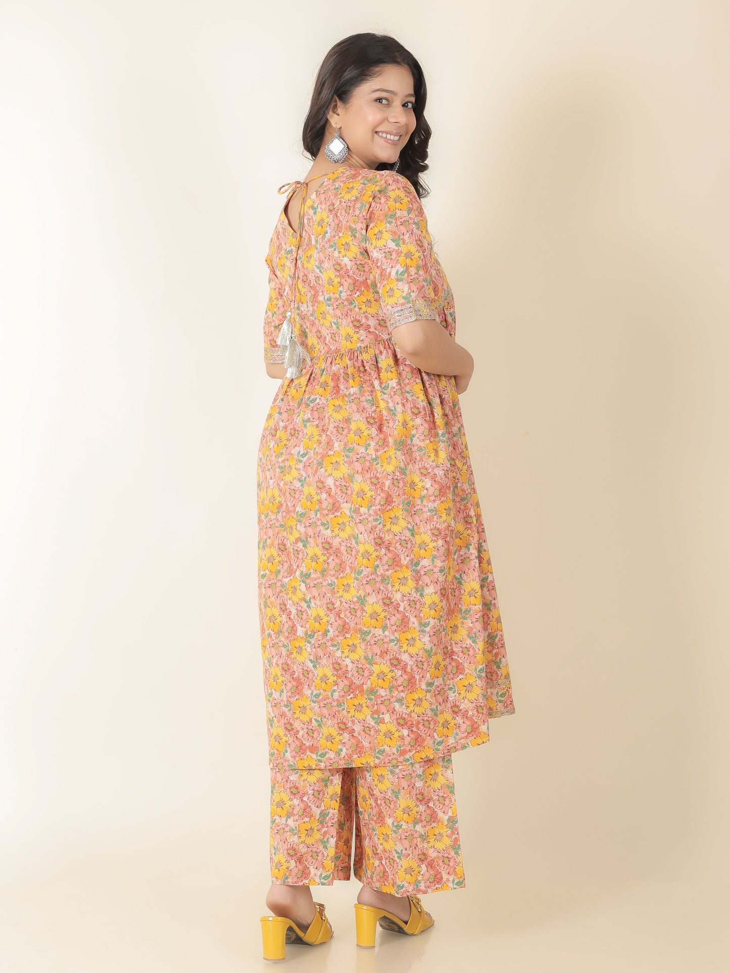 Soft Cotton Floral Kurta