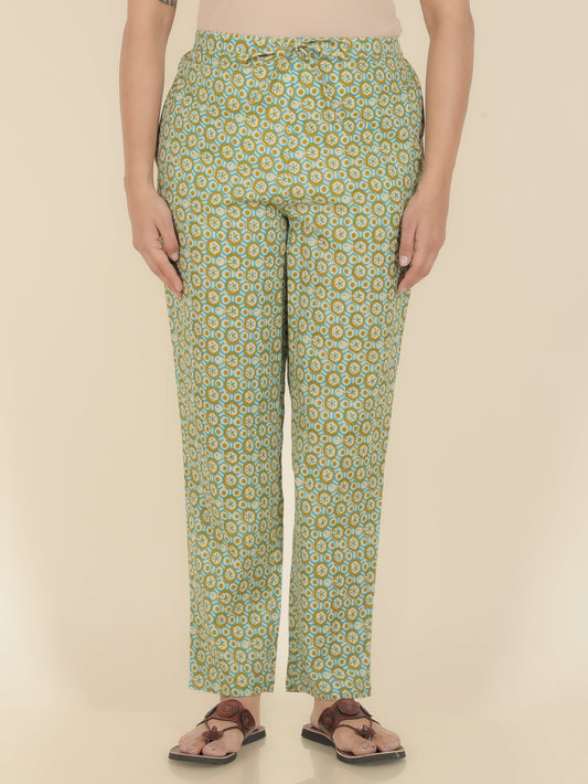 Soft Cotton Geometric Pant