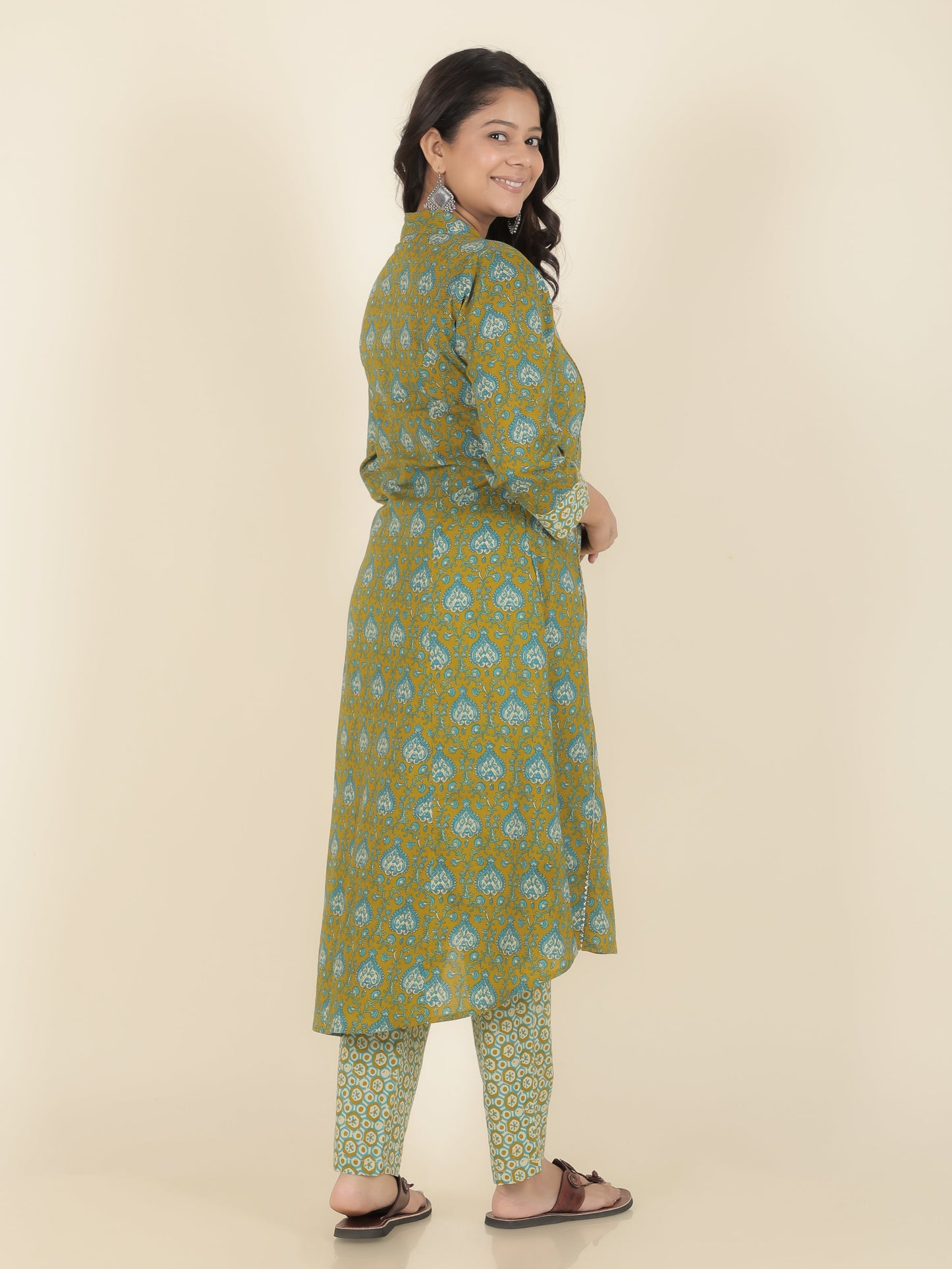 Soft Cotton Floral Kurta