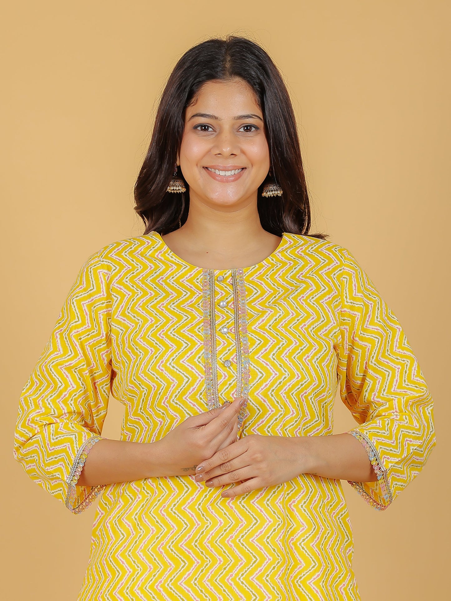 Soft Cotton Chevron Kurta