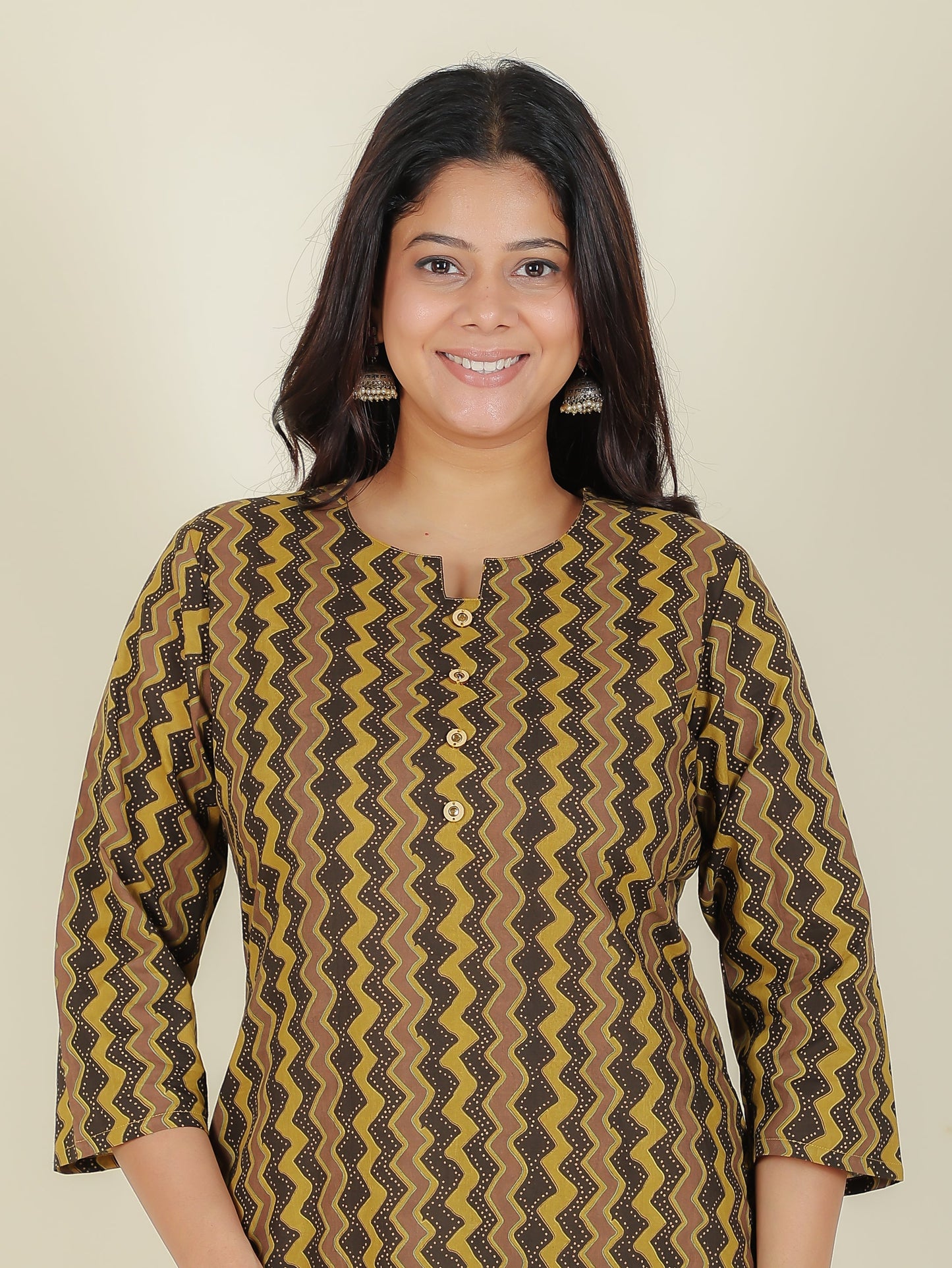 Soft Cotton Chevron Kurta