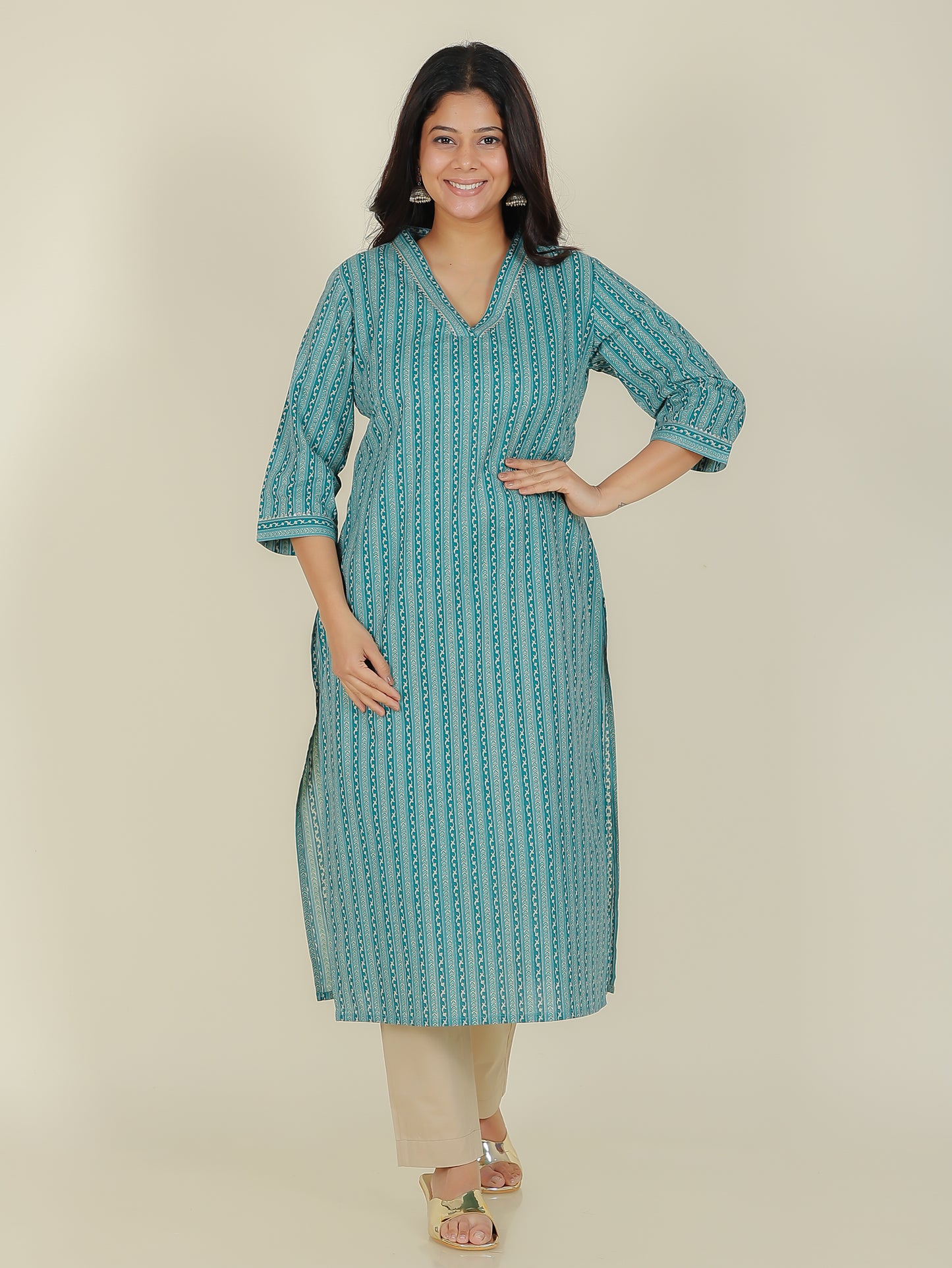 Soft Cotton Striped Kurta