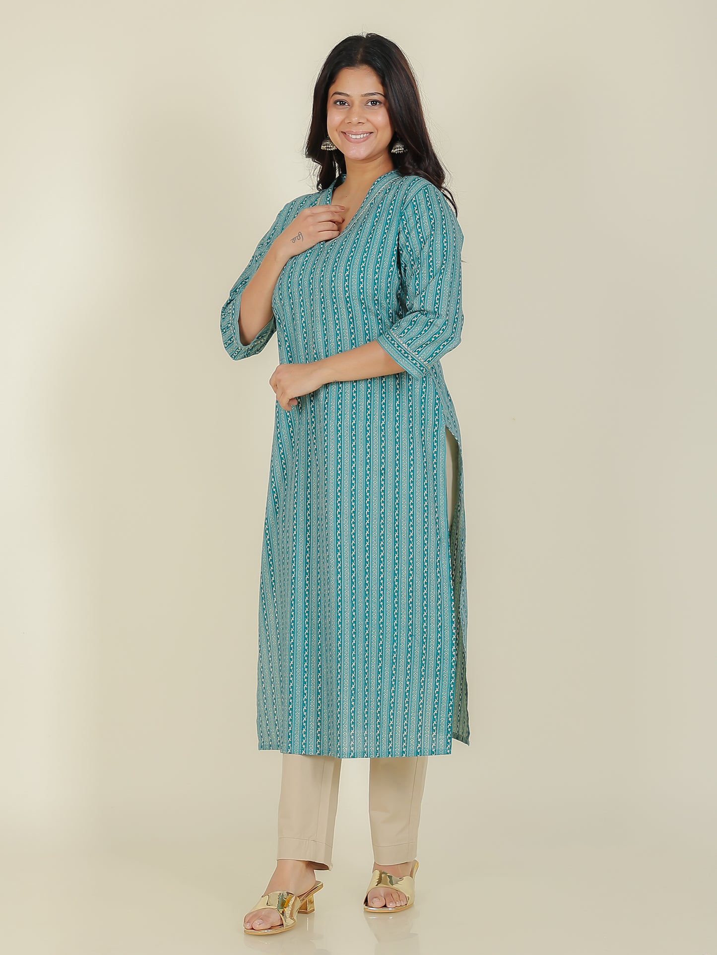 Soft Cotton Striped Kurta