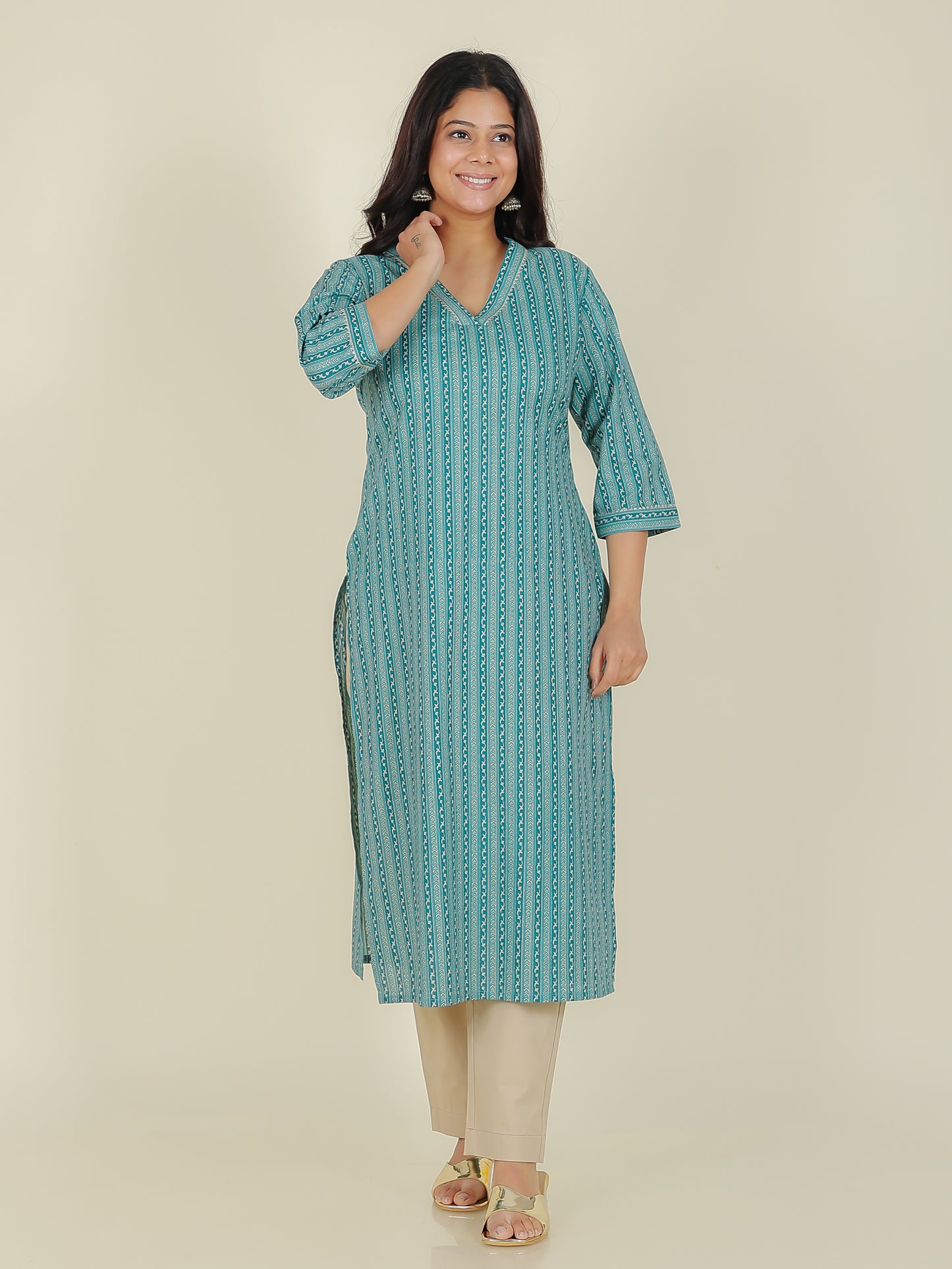 Soft Cotton Striped Kurta