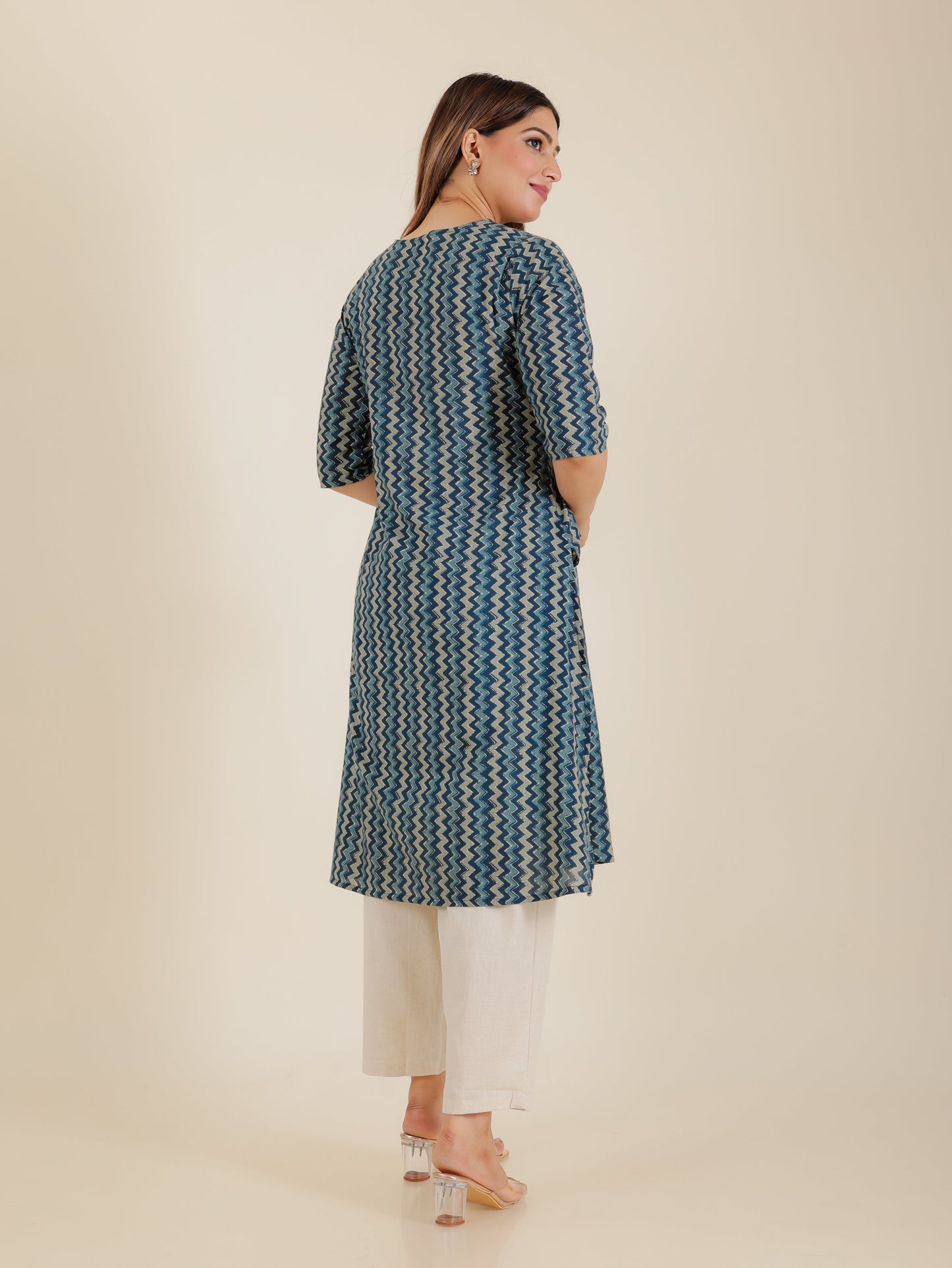 Soft Cotton Chevron Kurta