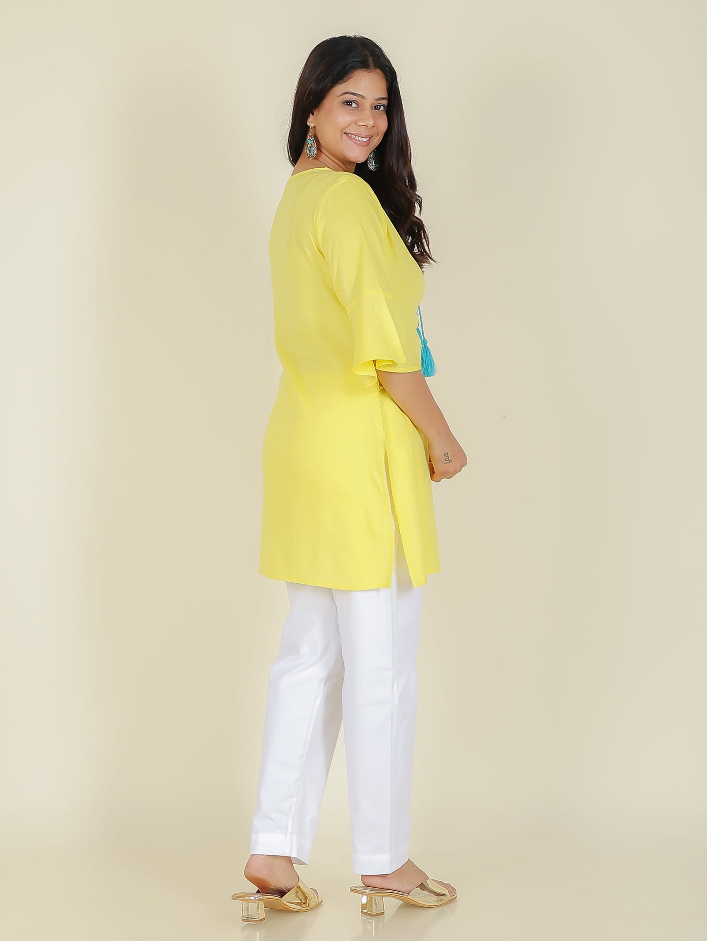 Rayon Solid Kurti