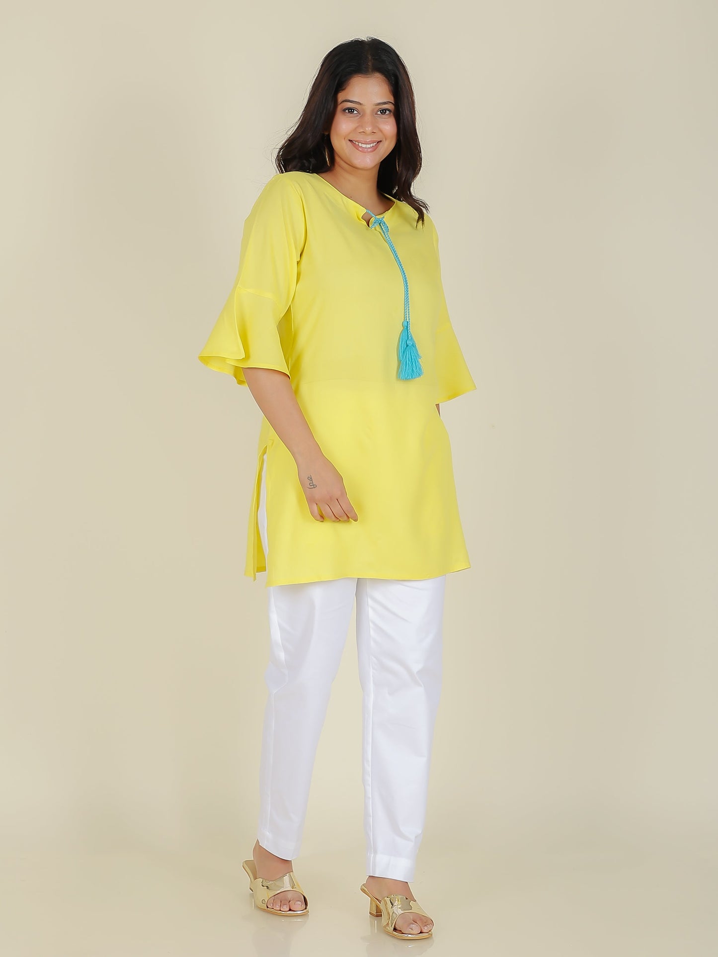 Rayon Solid Kurti