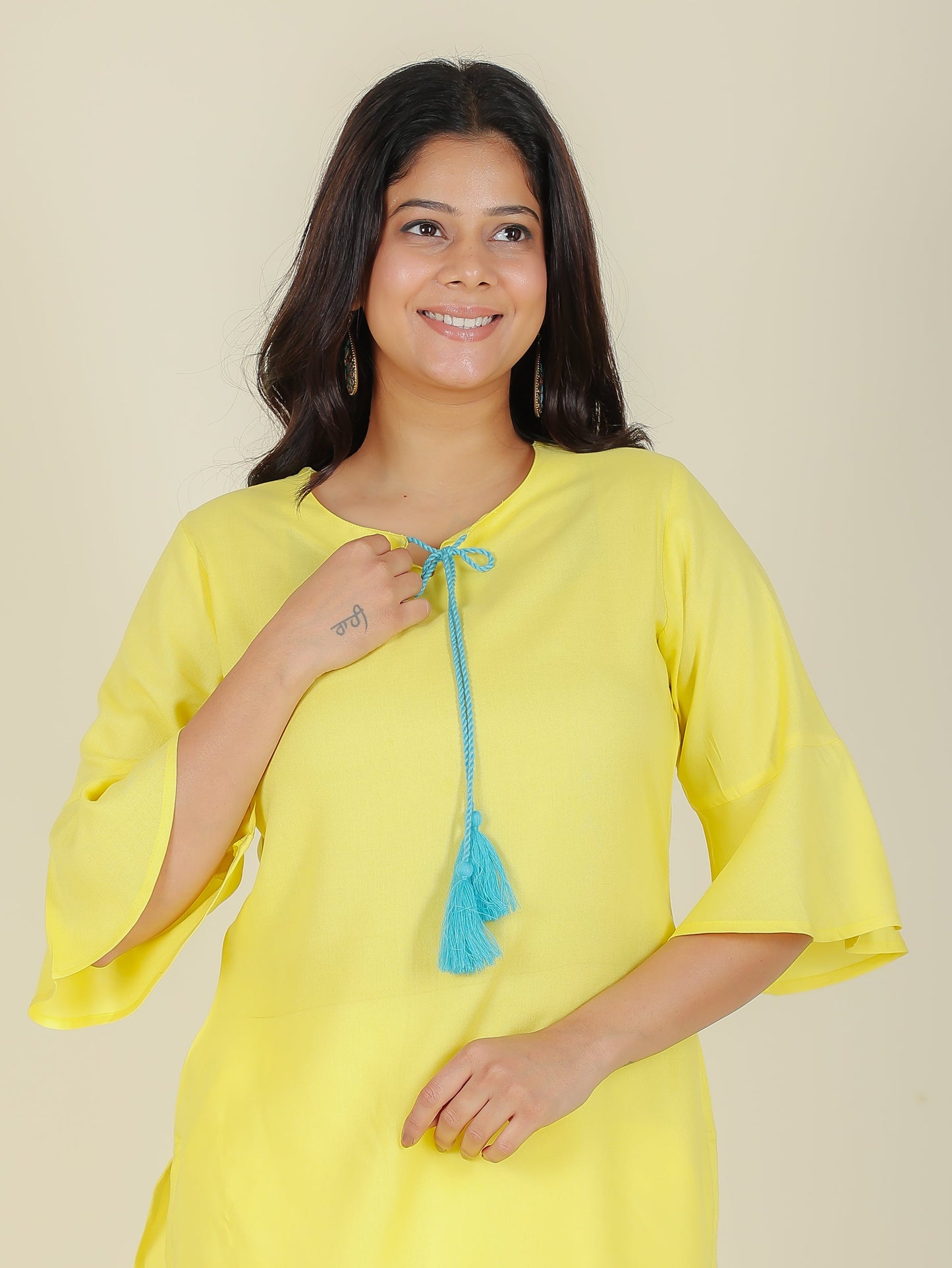 Rayon Solid Kurti