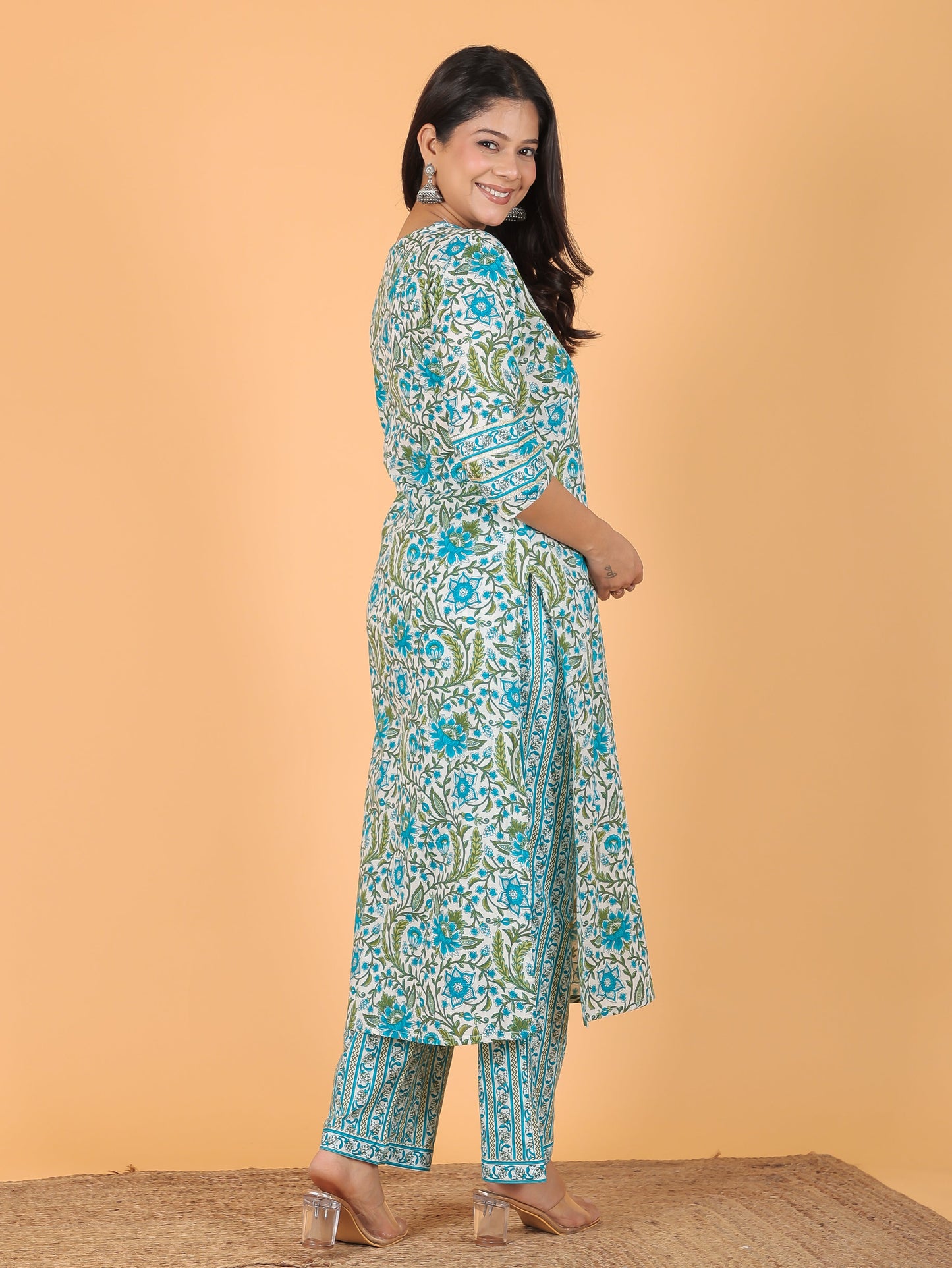 Soft Cotton Floral Kurta