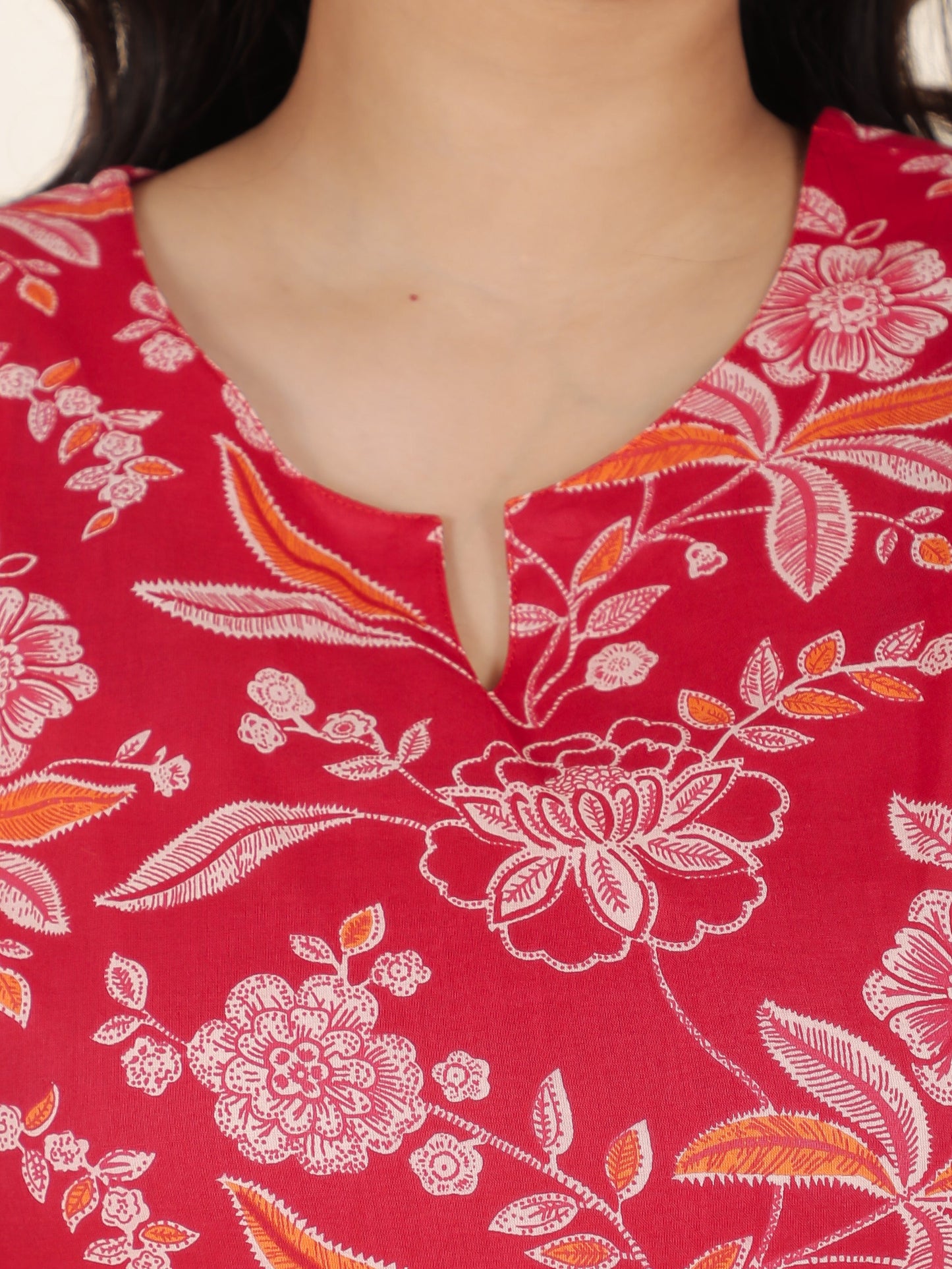 Soft Cotton Floral Kurta