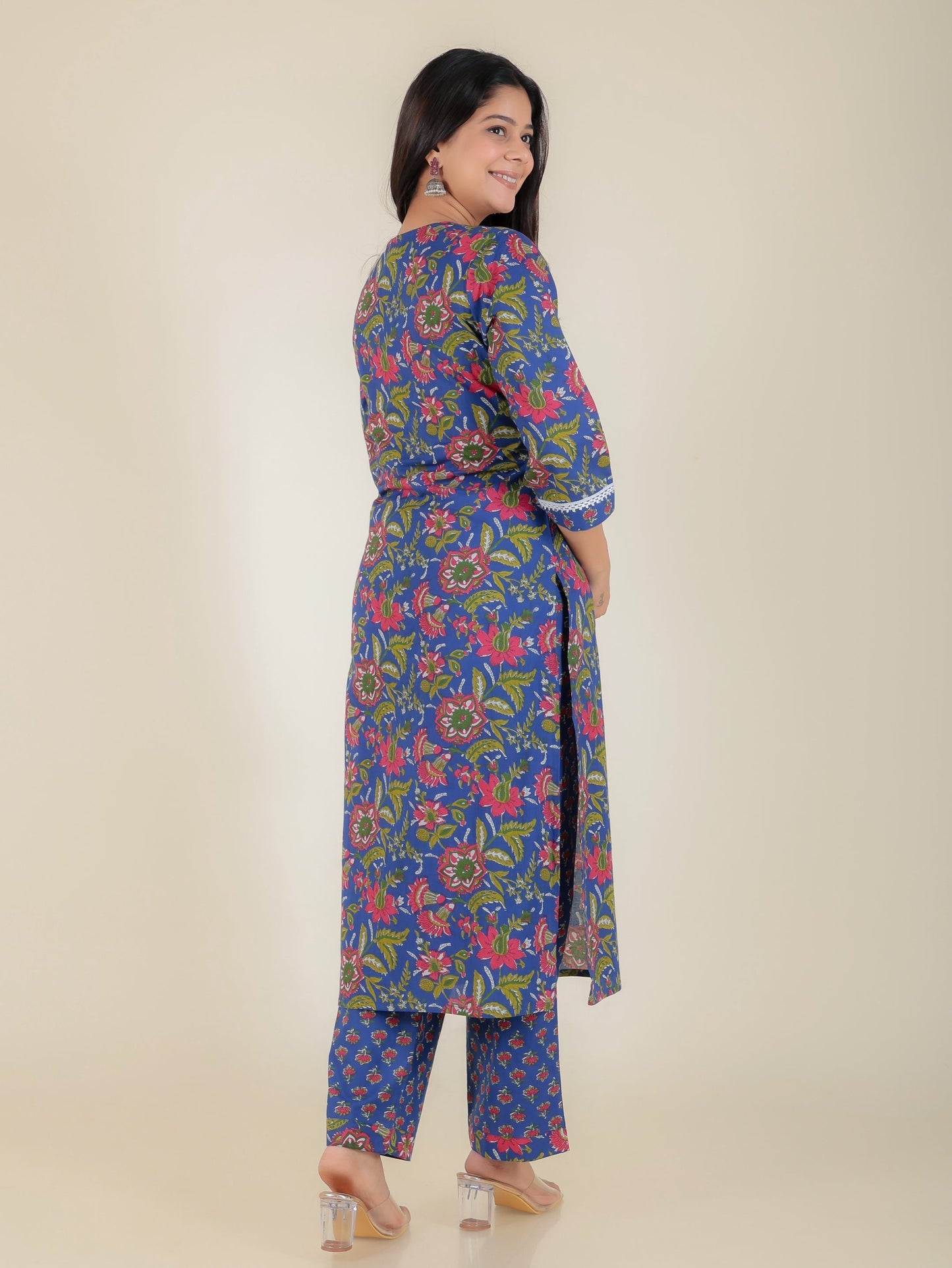 Soft Cotton Floral Kurta