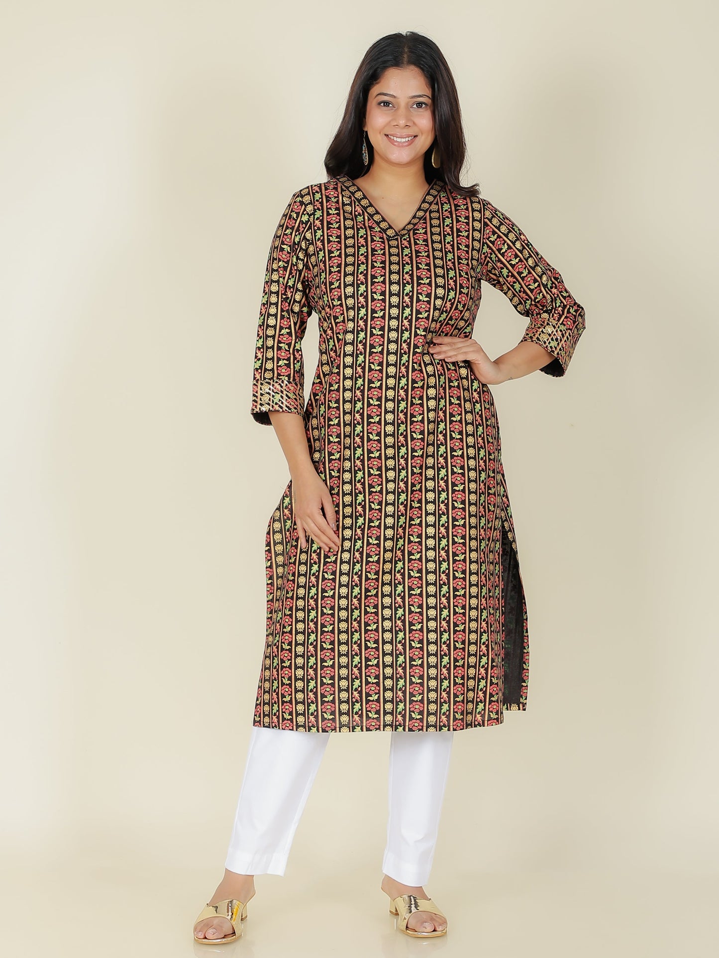 Rayon Floral Kurta