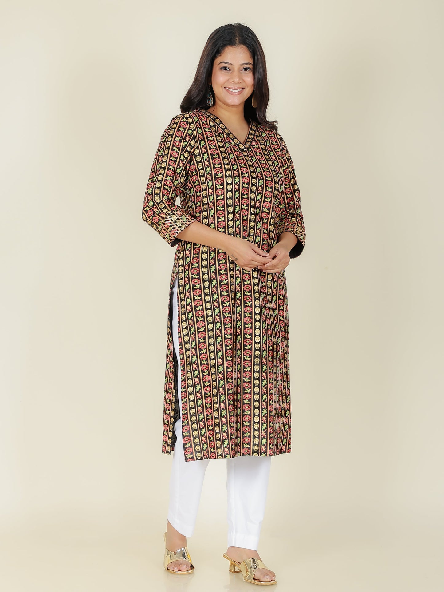 Rayon Floral Kurta