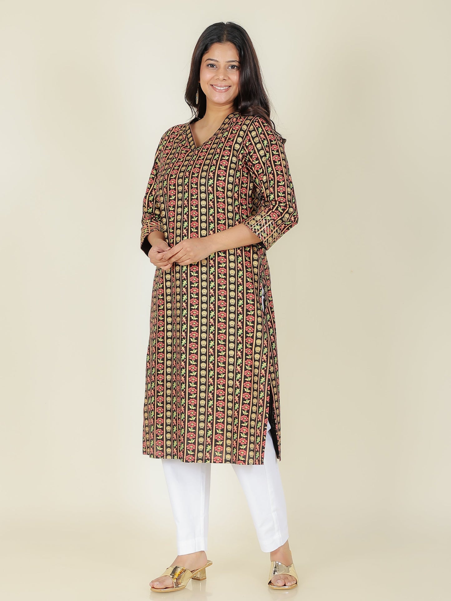 Rayon Floral Kurta